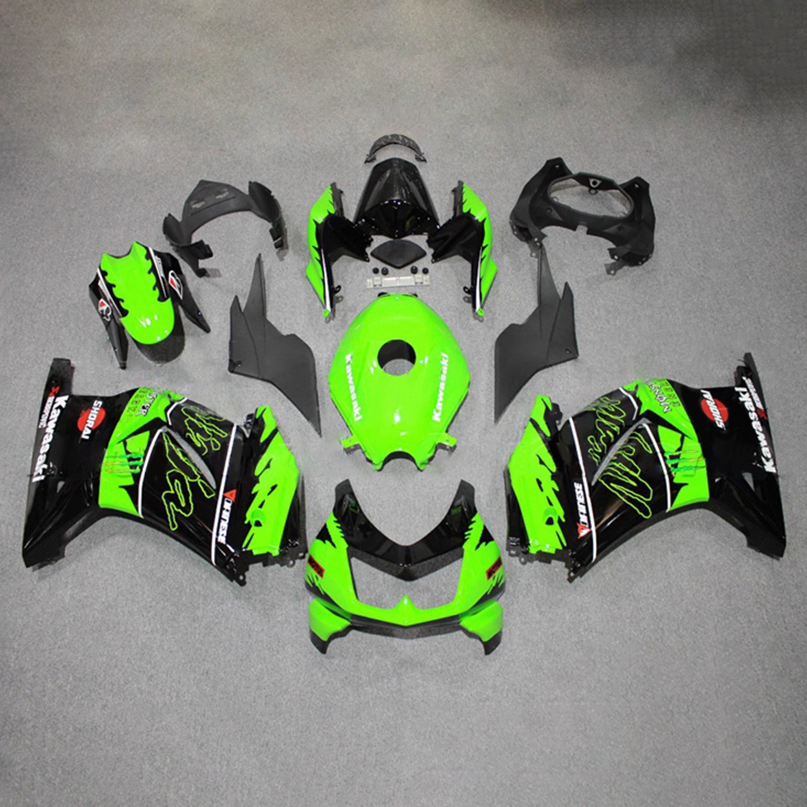 Injection Fairing Kit Bodywork Plastic ABS fit For Kawasaki EX250 Ninja250R 2008-2012