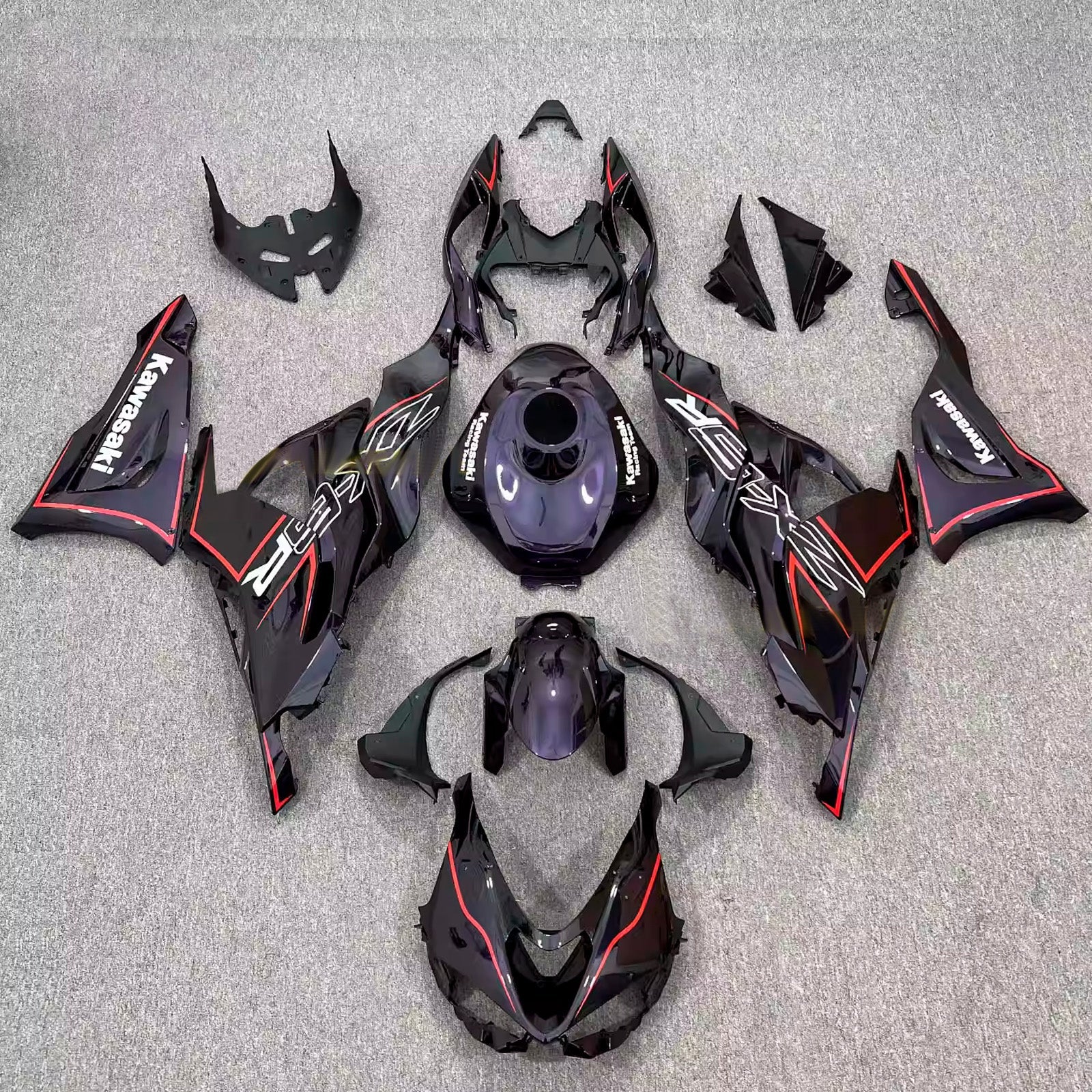 Injection Fairing Kit Bodywork Plastic ABS fit For Kawasaki ZX-6R 2024-2025