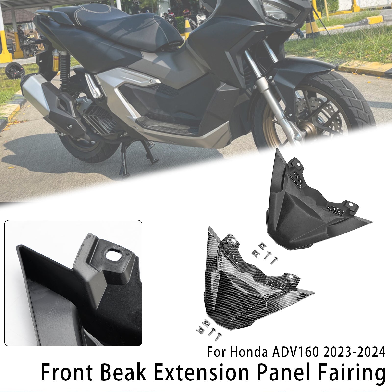 2023-2024 Honda ADV 160 Front Beak Extension Nose Panel Fairing