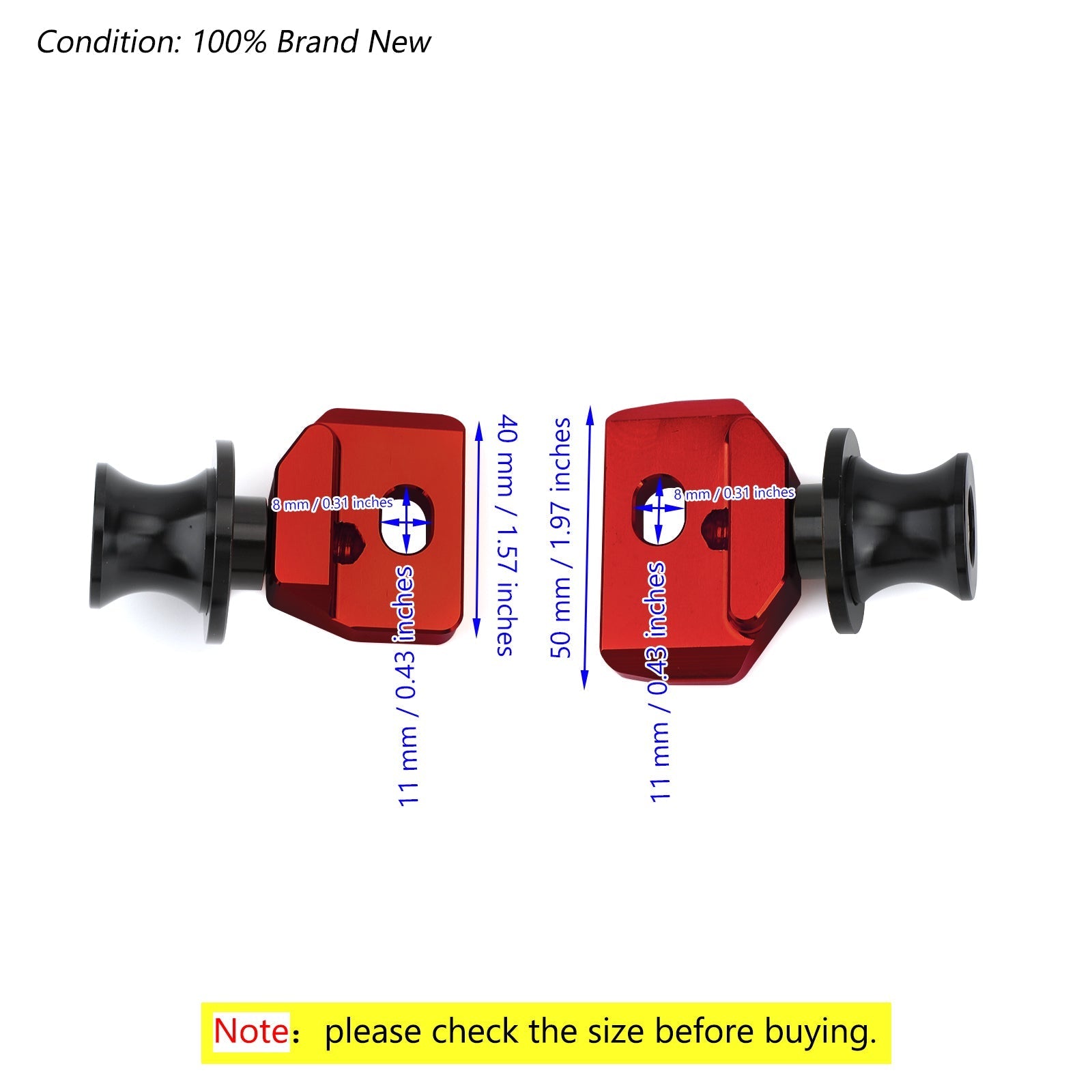 CNC Chain Adjuster Block With Stand Spool For Honda CB650R CBR650R 2019-2020 Generic