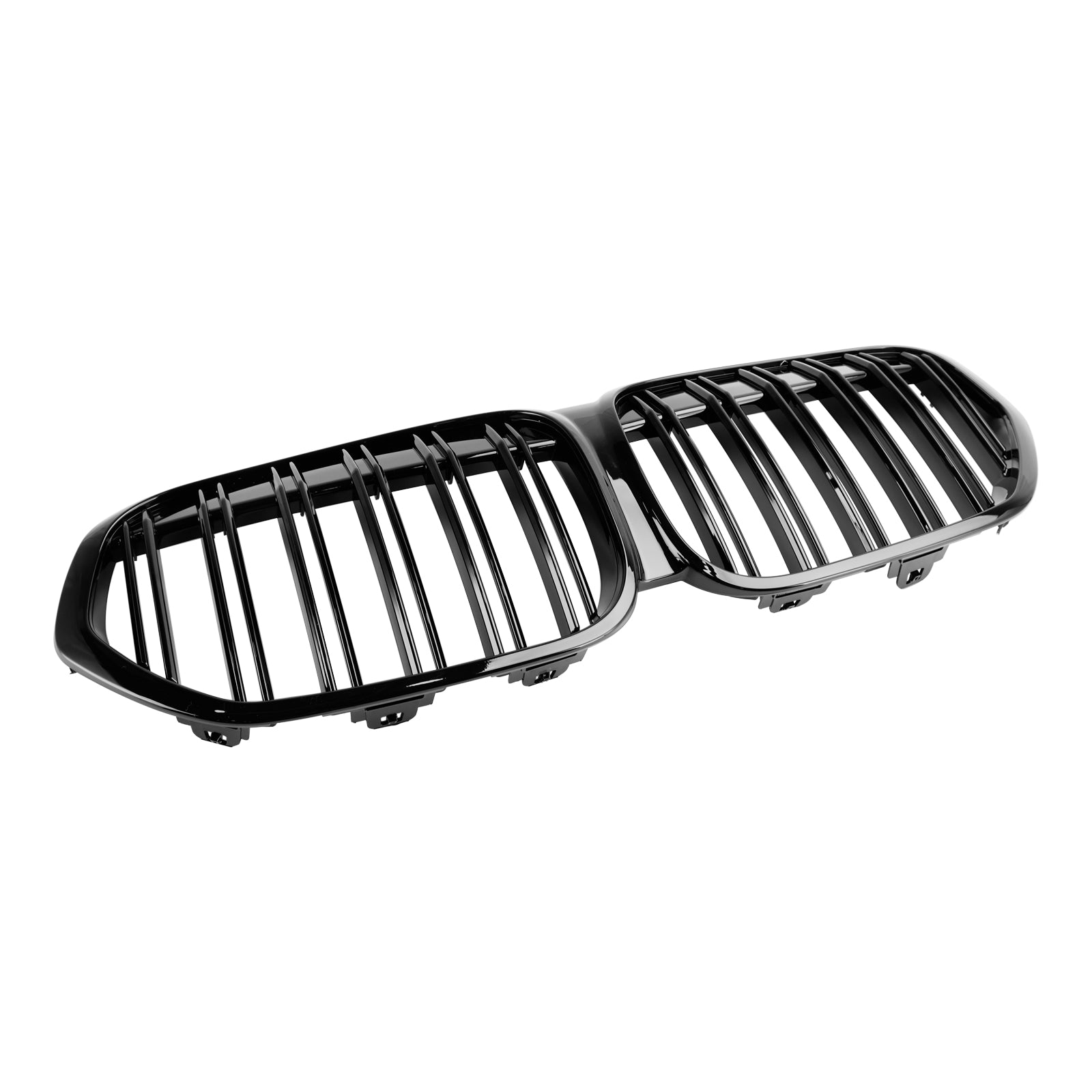 BMW X1 F48 F49 Dual Slat 2019-2021 Gloss Black Front Kidney Grille Grill
