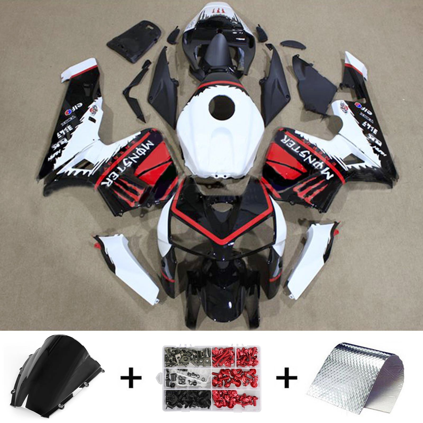 2003-2004 Honda CBR600RR F5 Fairing Kit Bodywork Plastic ABS