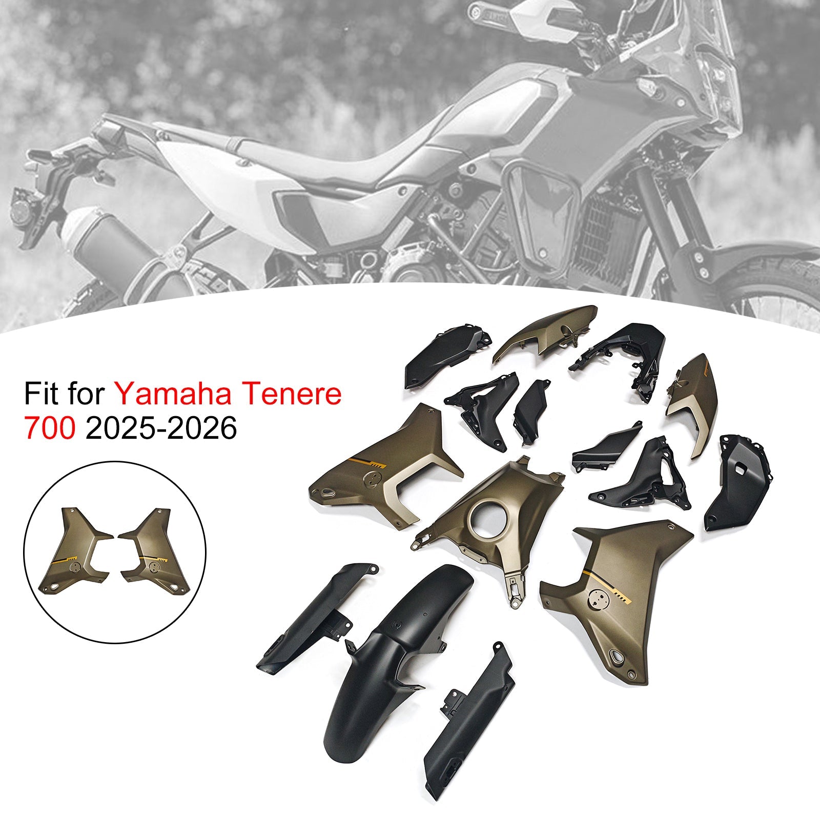 Injection Bodywork Fairing Kit for Yamaha Tenere 700 T700S 2025-2026