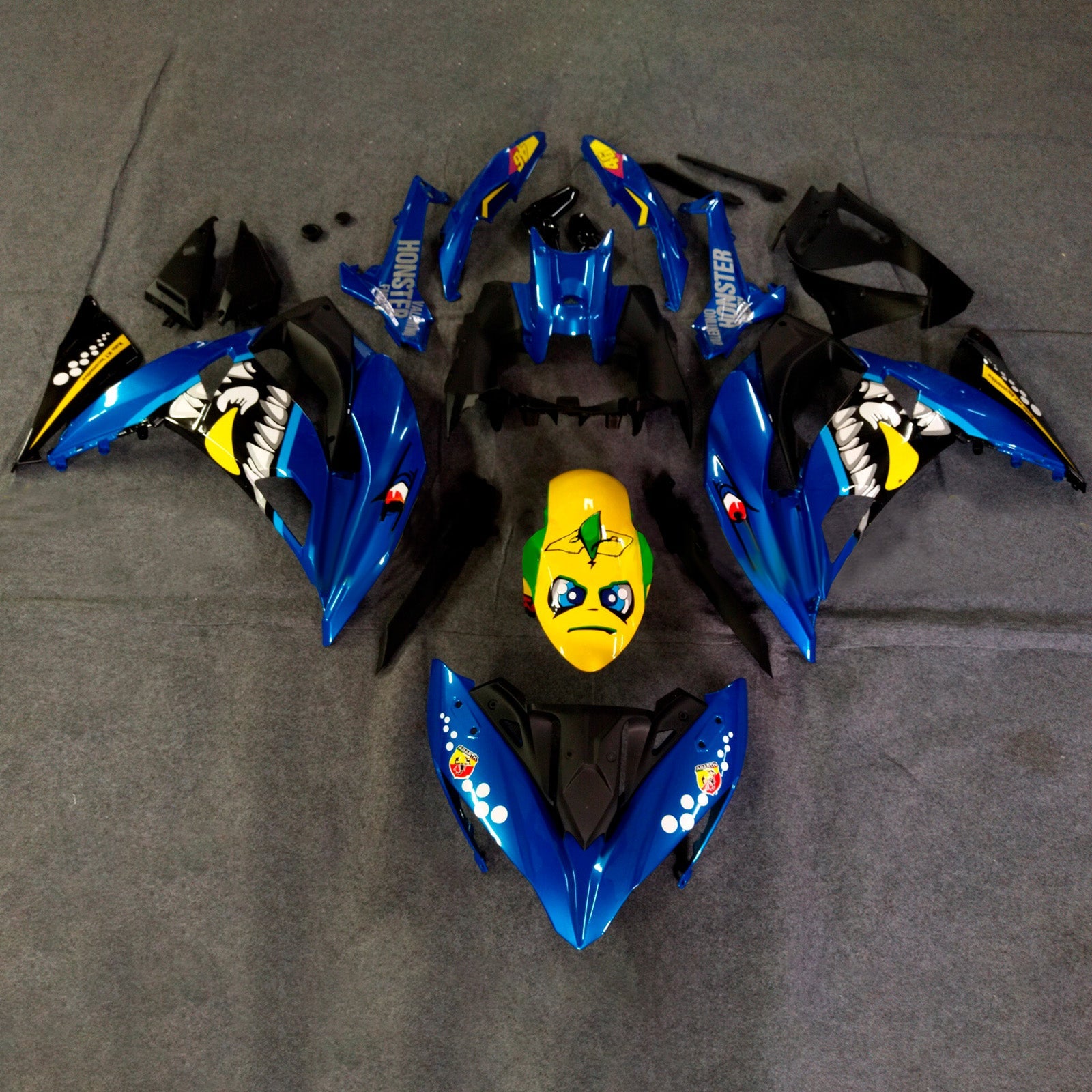 Injection Fairing Kit Bodywork Plastic ABS fit For Kawasaki ER-6F Ninja650R 2017-2019