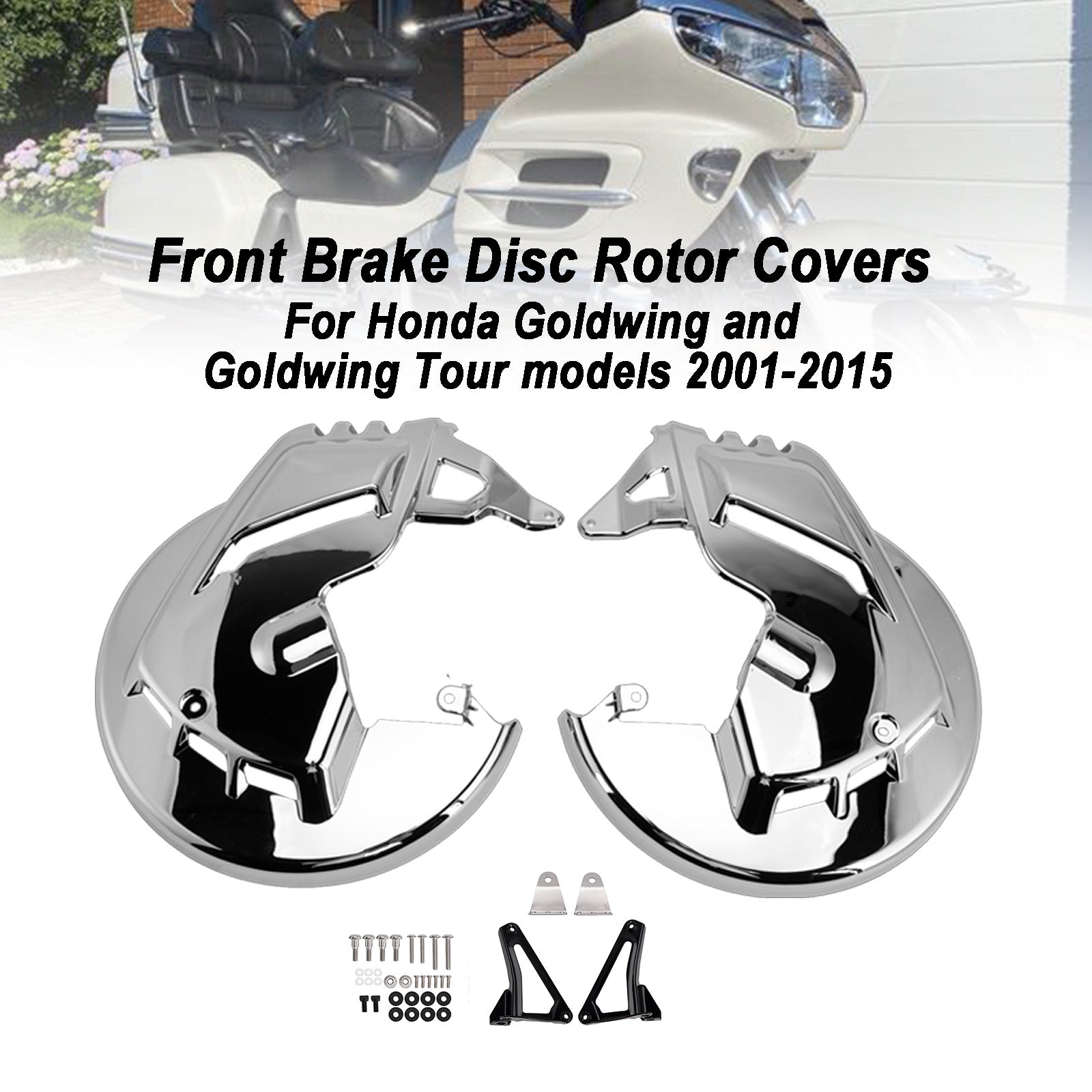 2001-2014 For Honda Goldwing GL1800 Front Brake Disc Rotor Covers