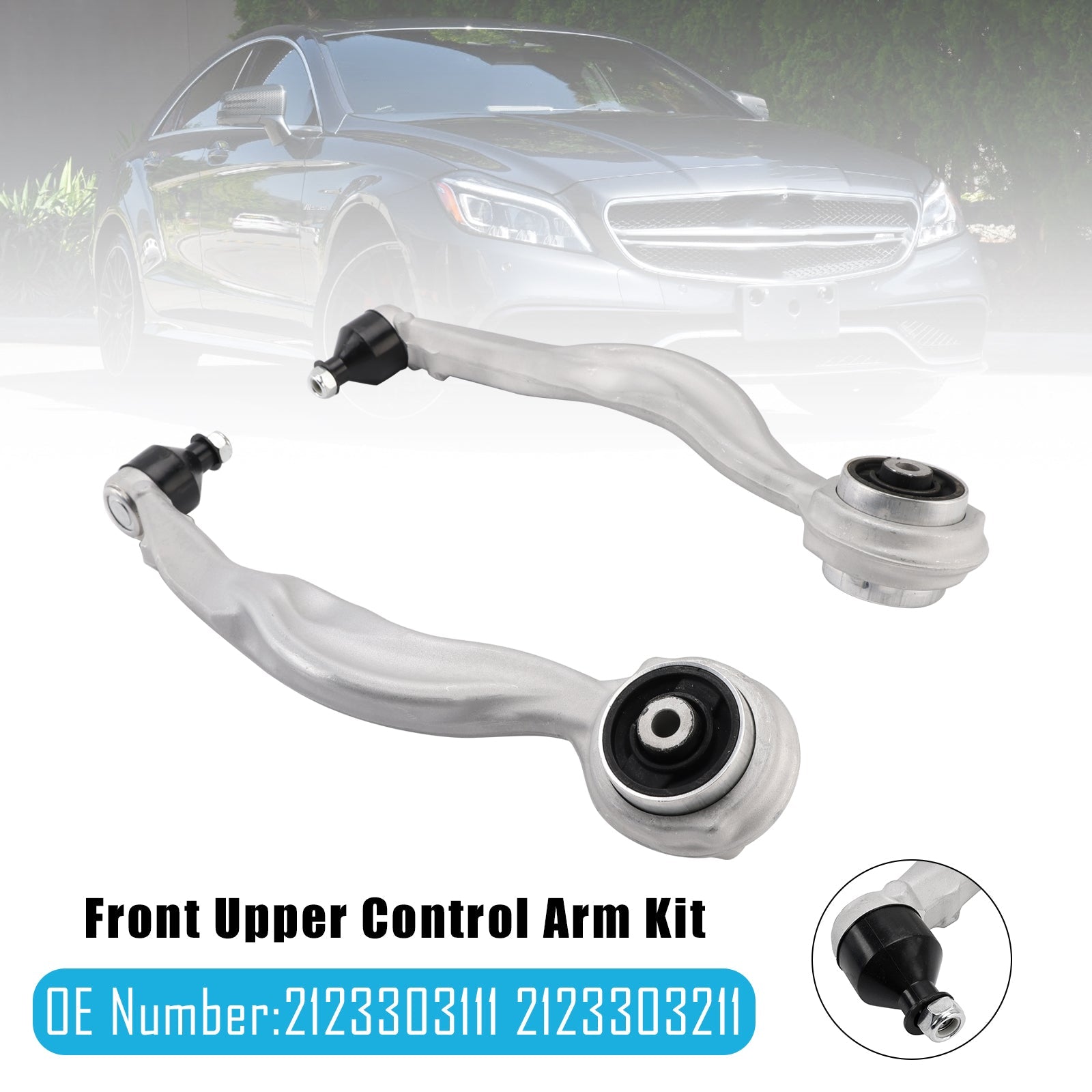 2015-2016 Mercedes Benz E400 4Matic Sedan Front Upper Control Arm Kit 2123303111 2123303211