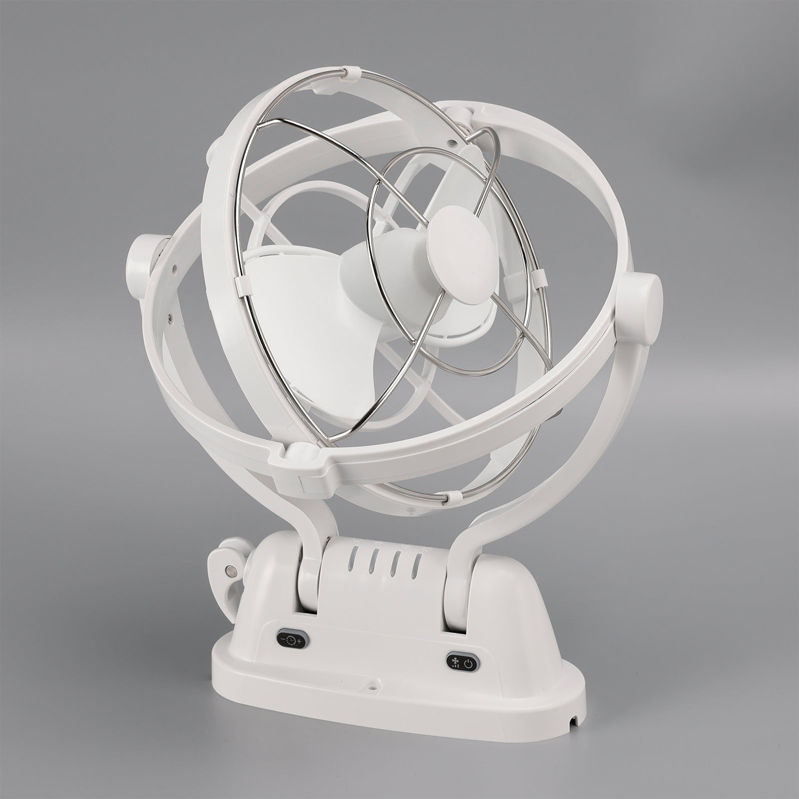 12V/24V Auto-Sensing Low-Power Draw Fan For Boats and RV White