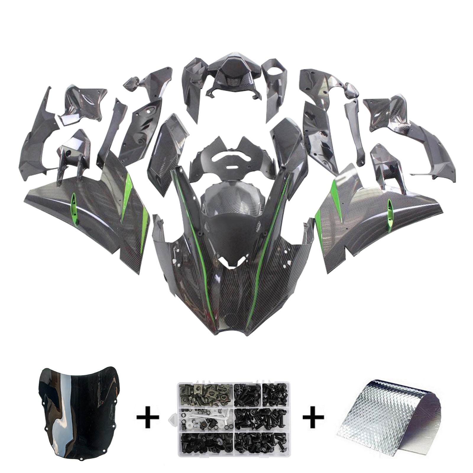 2015-2025 Kawasaki Ninja H2 Injection Fairing Kit Bodywork ABS #101