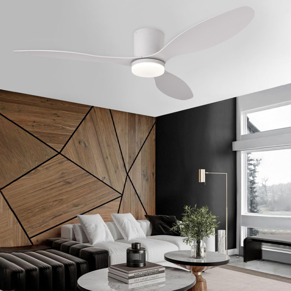 Dimmable LED DC Motor 42” Profile Ceiling Fans with Lights Remote/App Control