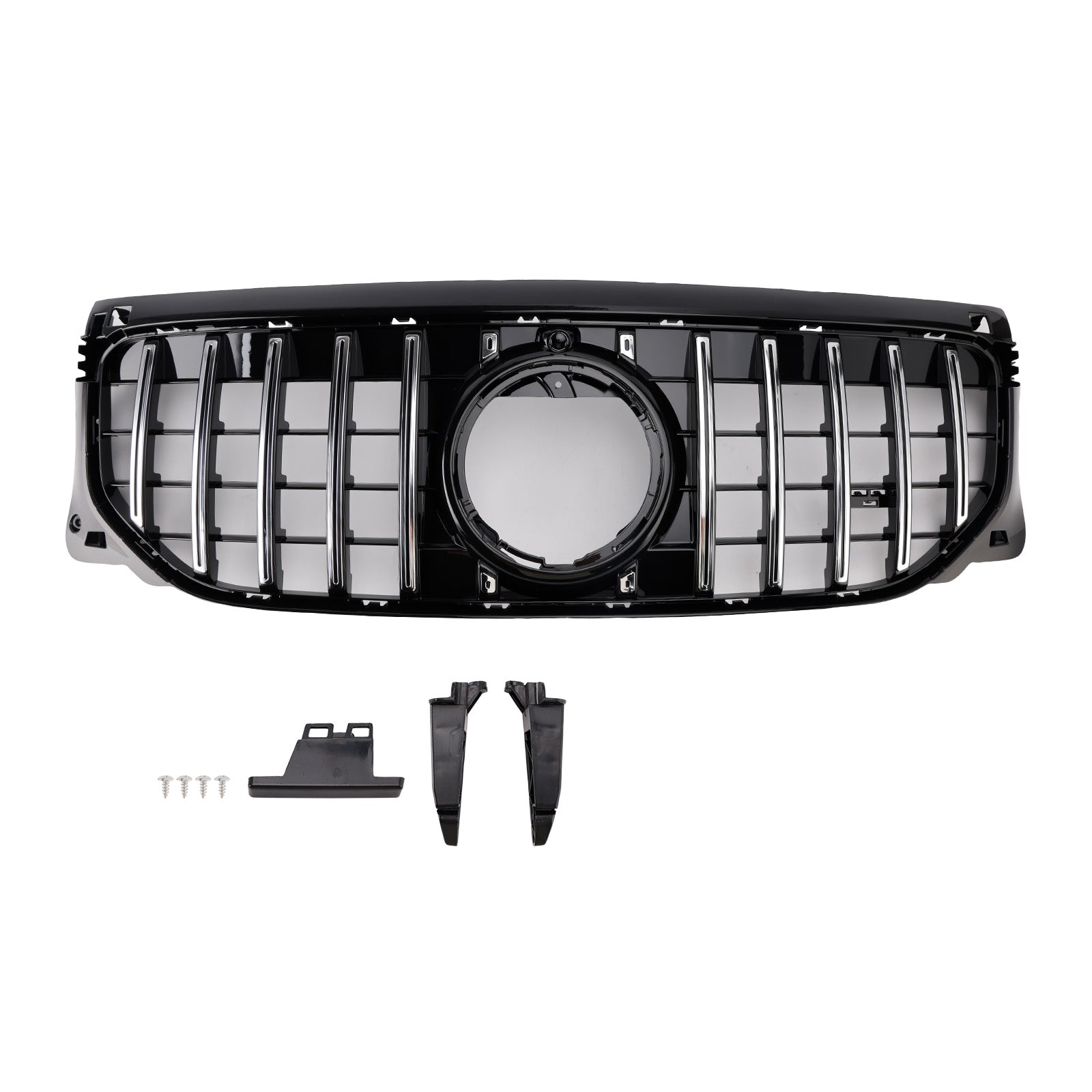 2024+ Fit Mercedes Benz GLB X247 GLB200 GLB250 Chrome+Black Front Bumper Grille