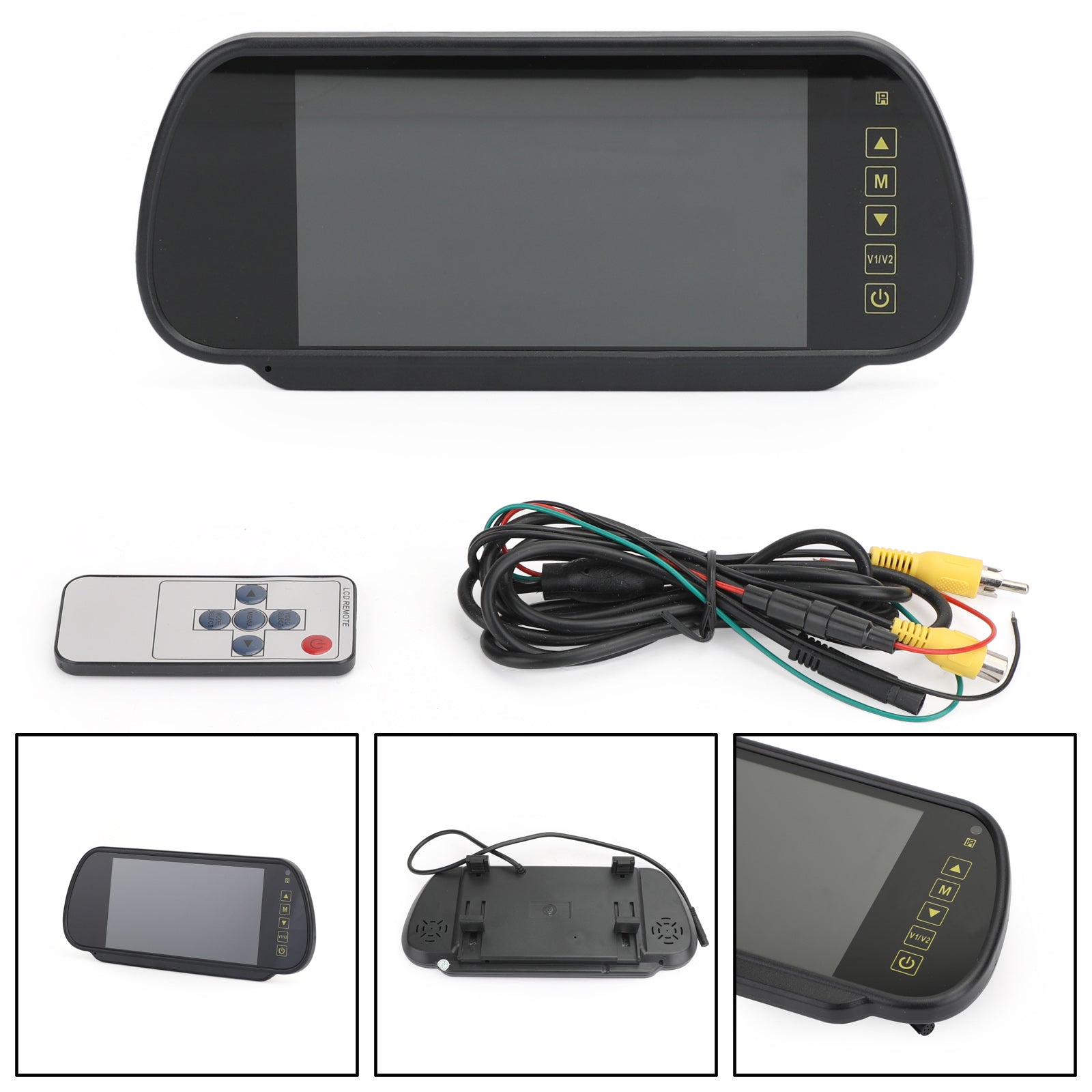7" LCD Car Rear View Monitor Sensors Lens Screen for Bus Car Reversing Camera