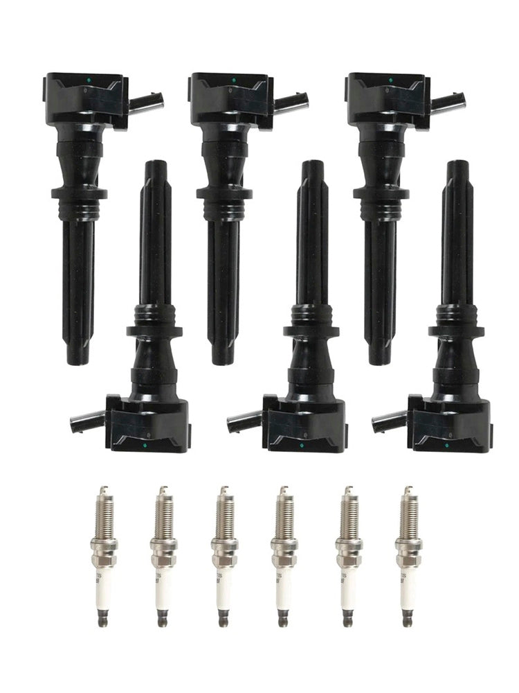 For Land Rover Range Rover V6 3.0L GAS 2014-2019 LR035548 6 Ignition Coils Spark Plugs