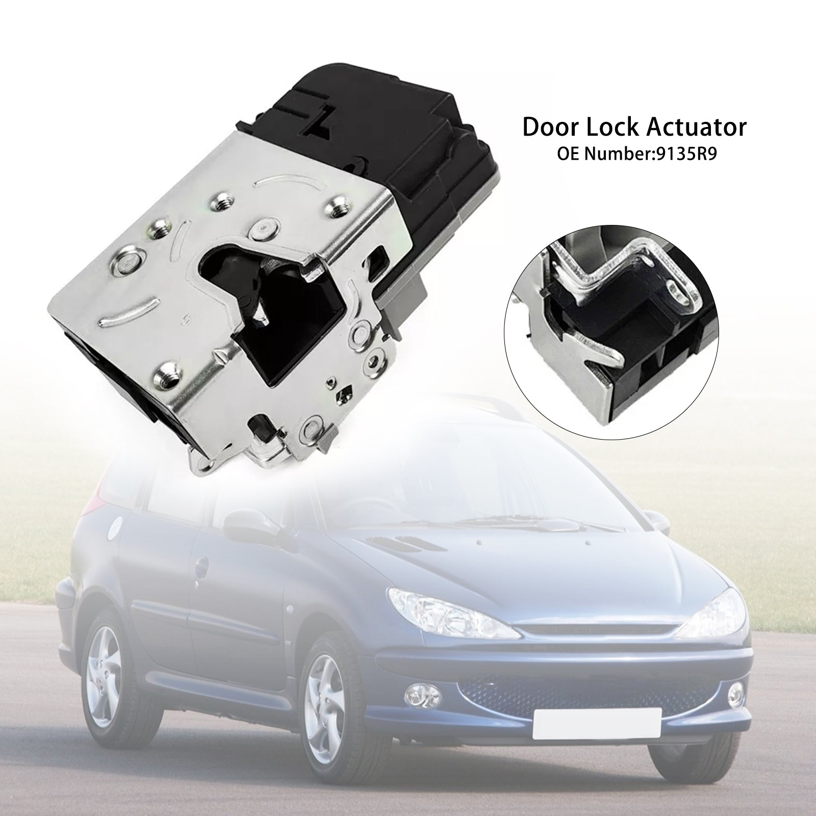 Front Left Driver Side Door Lock Actuator 9135R9 For Peugeot 206 1998-2012