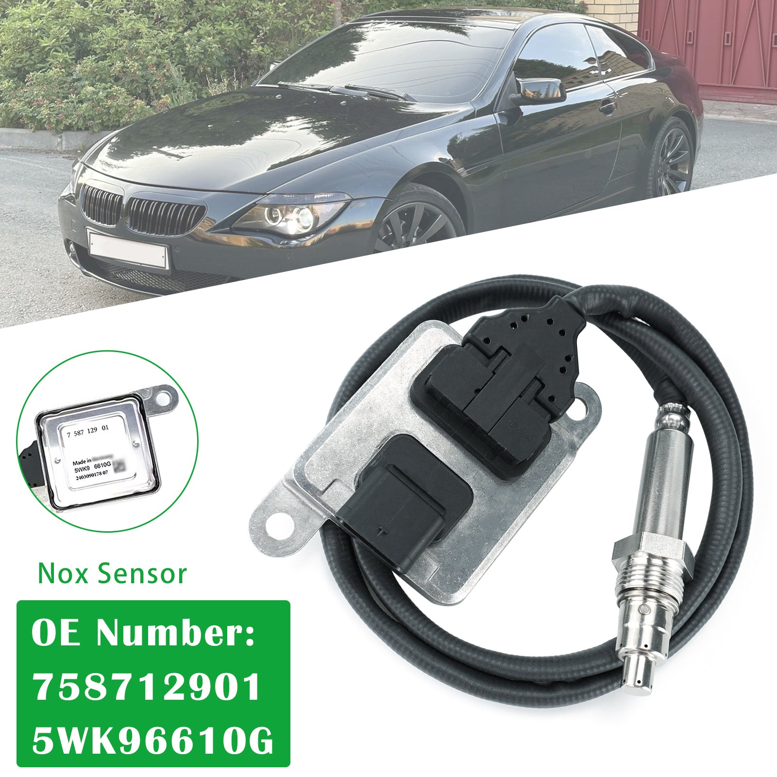 Nox Sensor 758712901 5WK96610G For BMW E90 E91 E93 E60 E61 E63 E64 325i 330i 525i 530i 630i