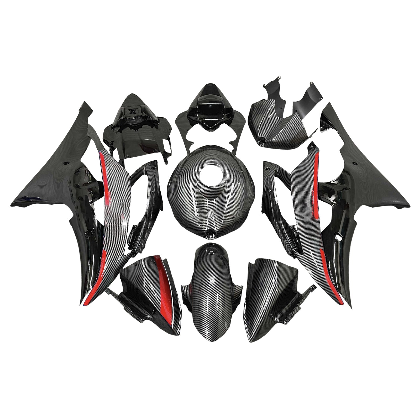 Injection Fairing Kit Bodywork Plastic ABS For Yamaha YZFR6 YZF-R6 2008-2016