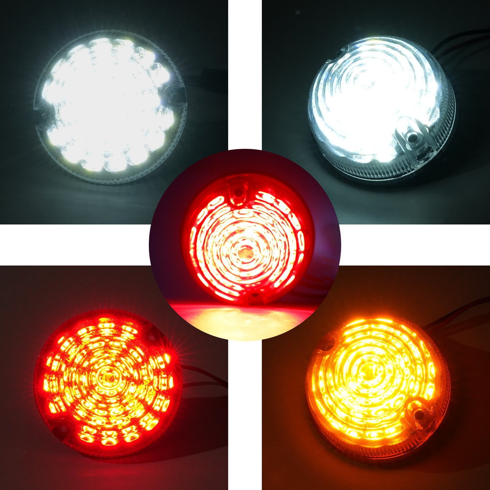10PCS Color LED DRL Driving Daytime Fog Tail Lights Kit for Land Rover Defender
