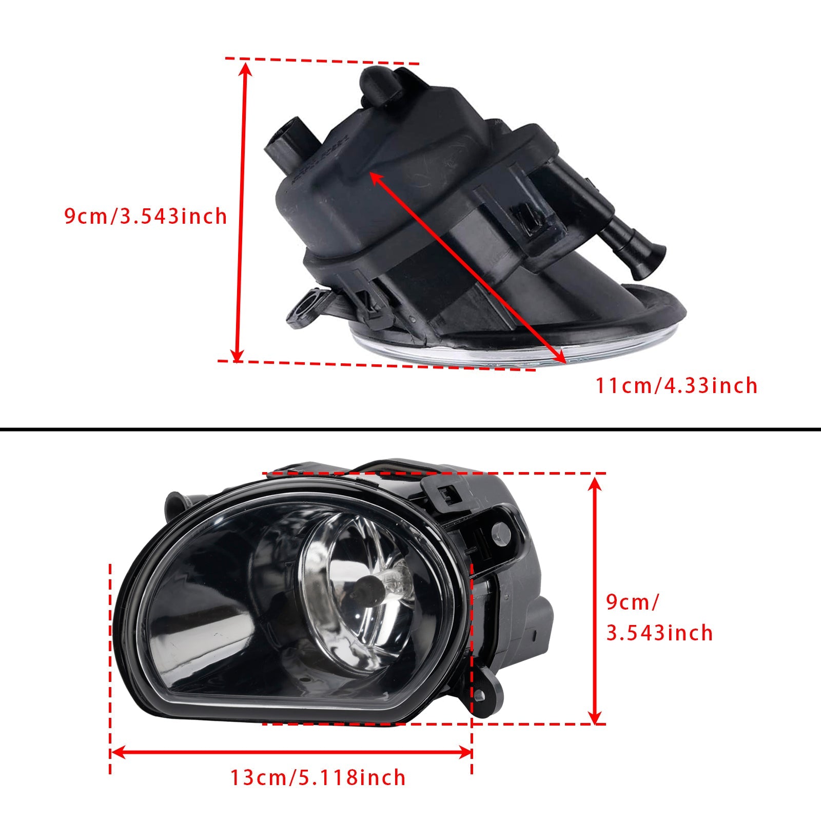 2004-2007 Audi A8 D3 1 Pcs Right Driver Side Front Bumper Fog Light