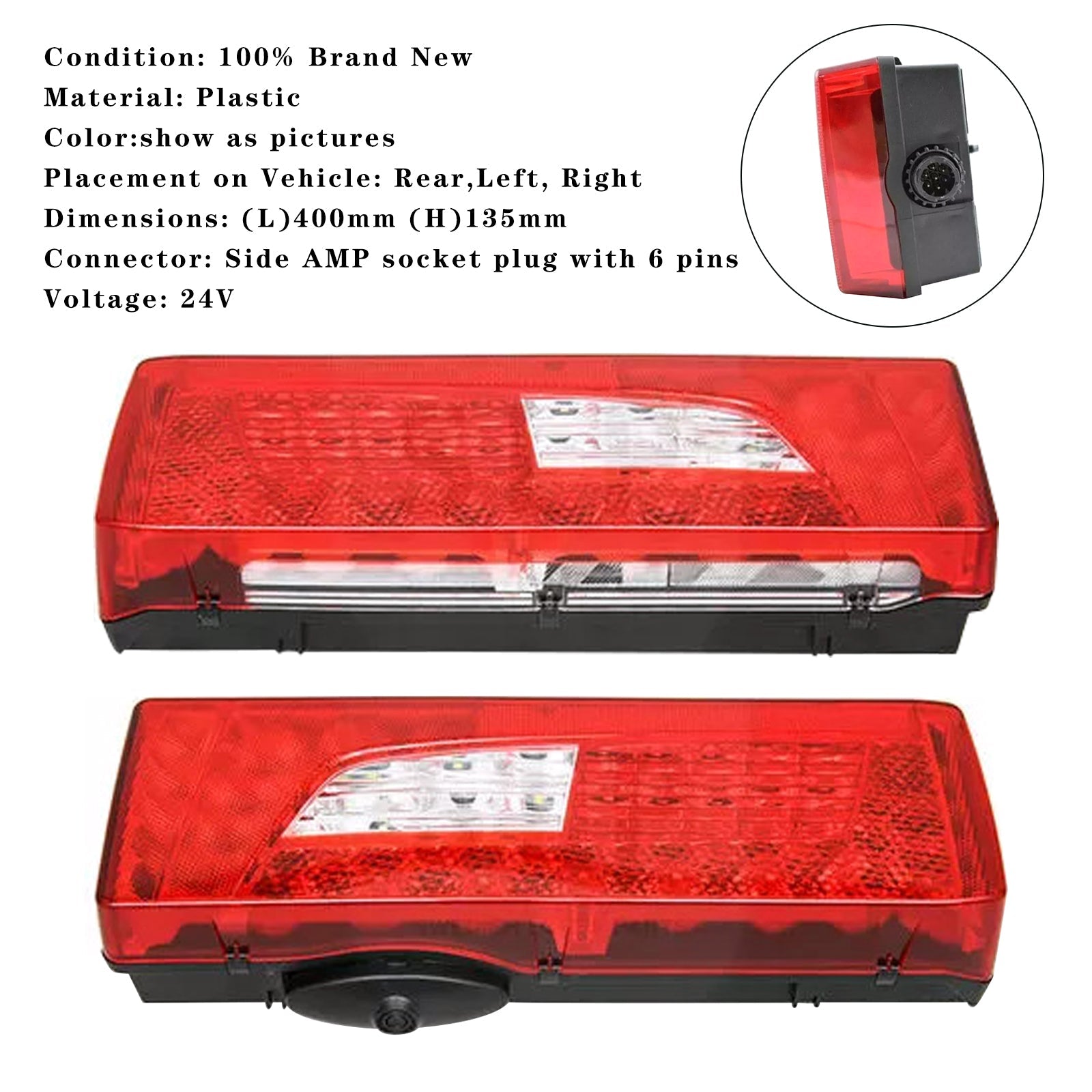 2016+ Scania Trucks L, P, G, R, S Series 2x LED Rear Lamps 2380955+2241859 2380953