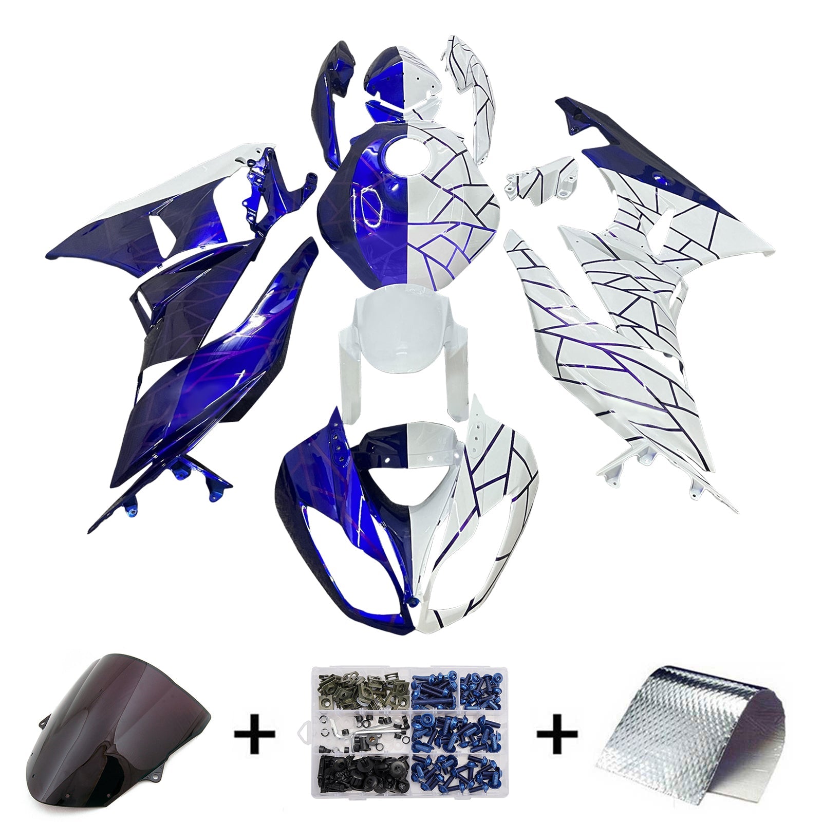 Injection Fairing Kit Bodywork Plastic ABS fit For Kawasaki ZX6R 636 2009-2012