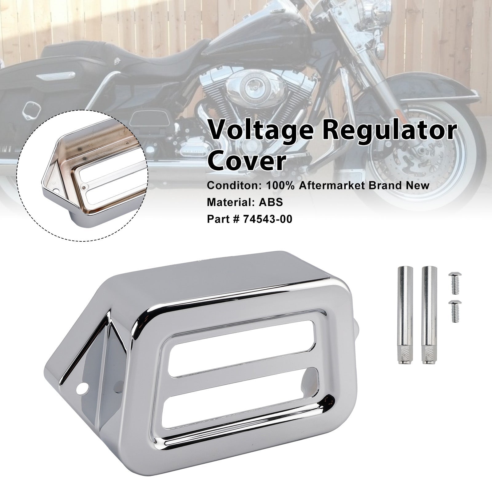 Voltage Regulator Cover For Road King Electra Street Road Glide 1997-2008