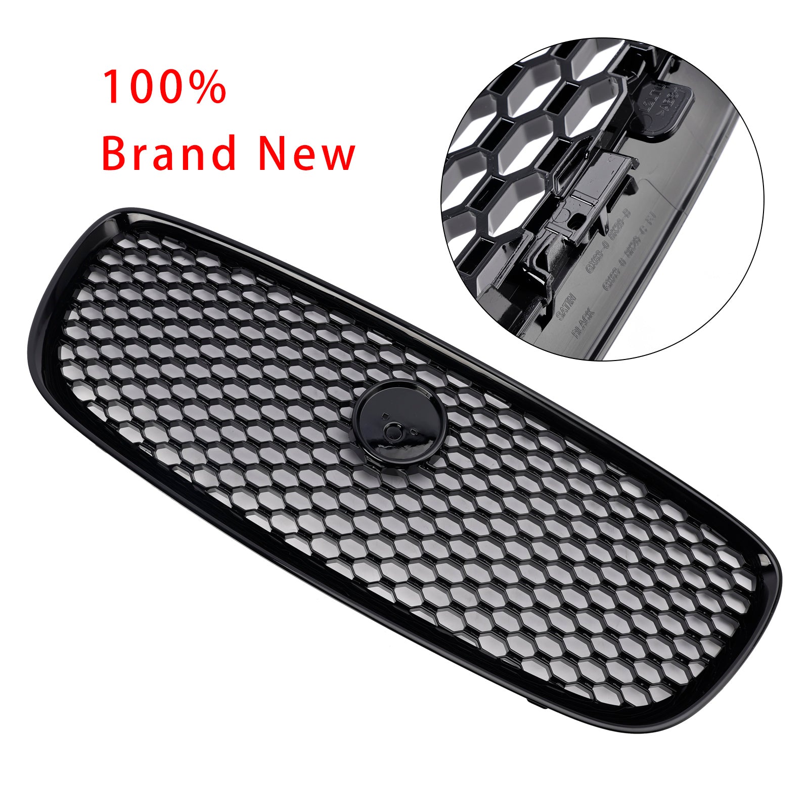 Jaguar XF 2016-2019 XF-R Style Front Bumper Grill Grille Gloss Black