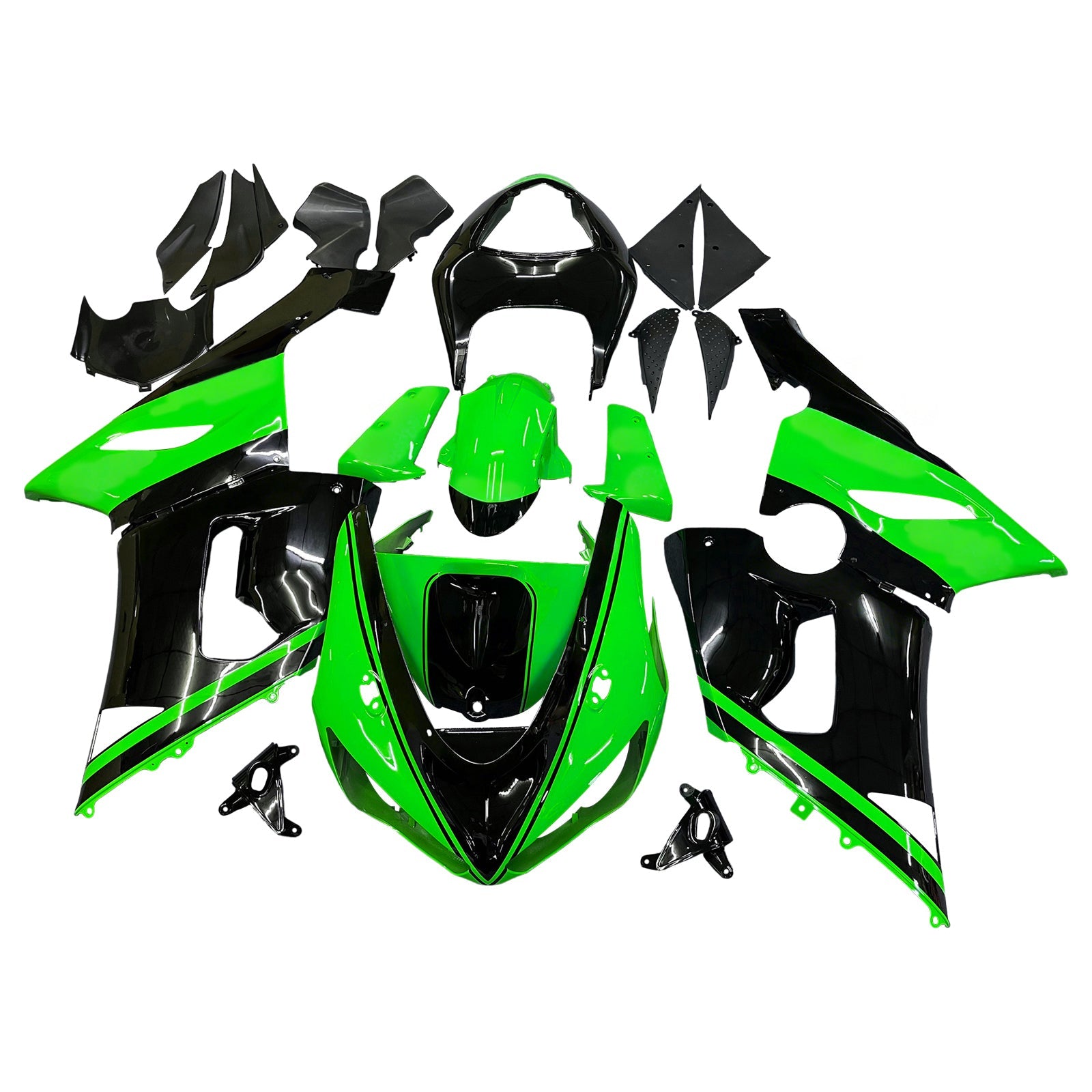Injection Fairing Kit Bodywork Plastic ABS fit For Kawasaki ZX6R 636 2005-2006