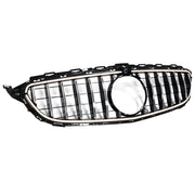 2015-2021 Mercedes W205 C250 C300 W/LED Chrome Front Bumper Grill Grille