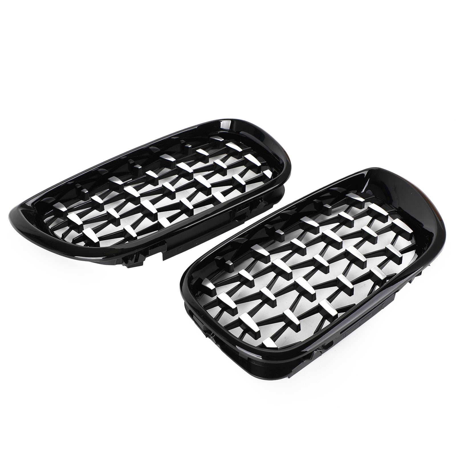 2002-2005 BMW E46 Saloon/Touring Facelift 4Dr Diamond Style Front Grille Black&Chrome/Chrome/Black Generic