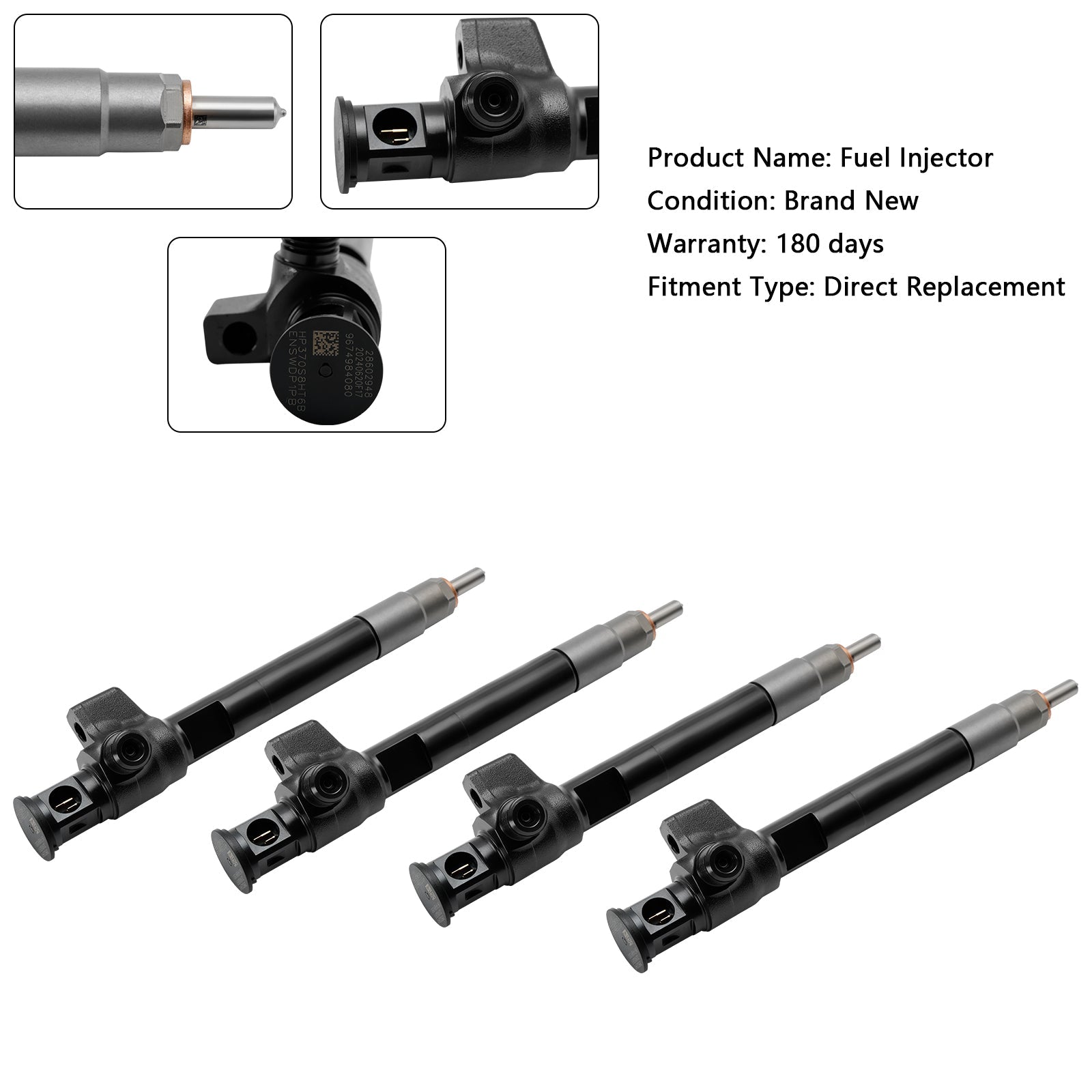 Delphi Diesel R7 4PCS Fuel Injector 28388960 9674984080 28602948