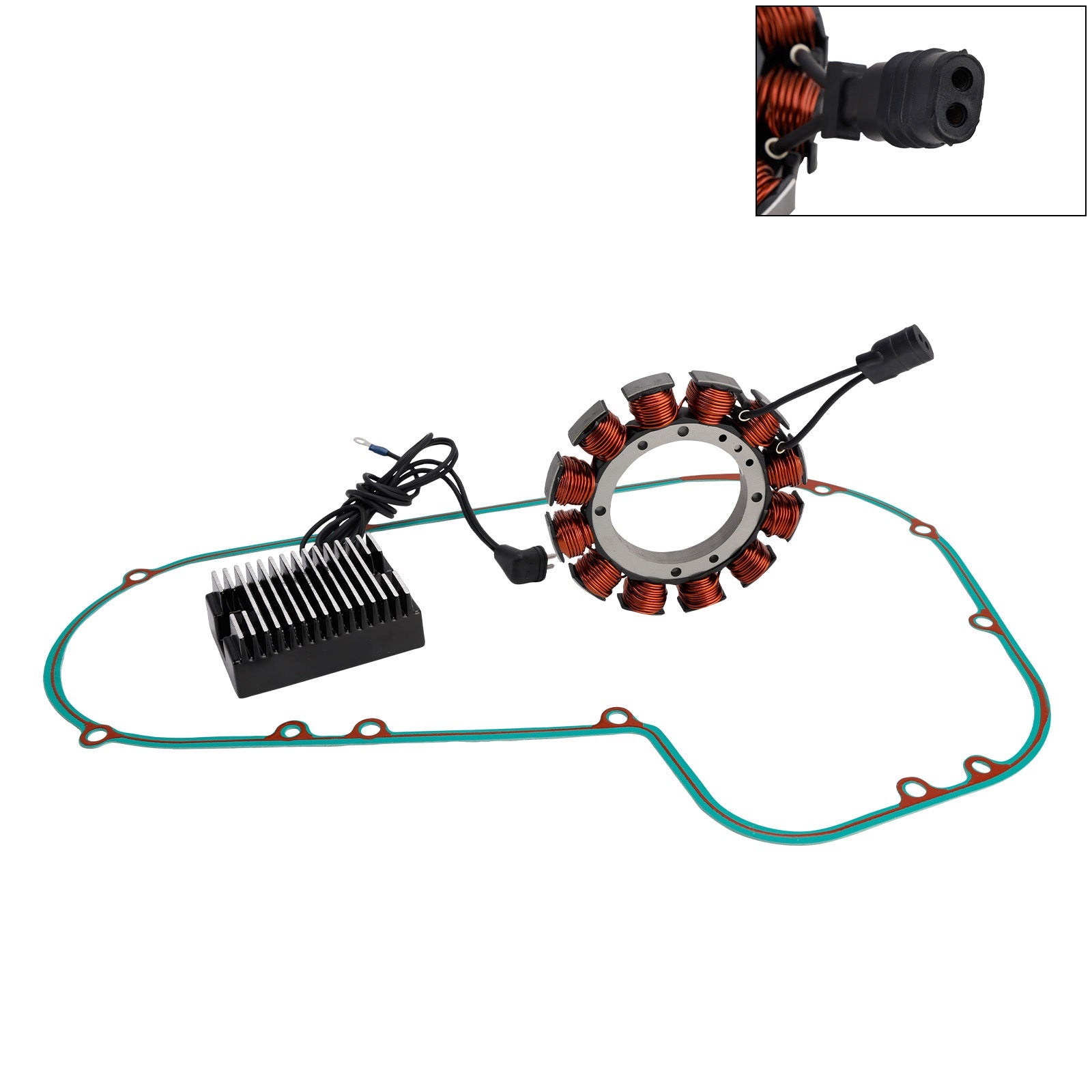 1986 for FXR Touring FXRD Stator Regulator Rectifier & Gasket 34901-85