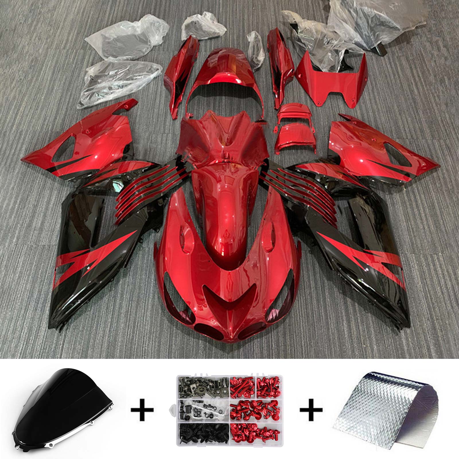 2006-2011 Kawasaki ZX14R Fairing Kit Bodywork Plastic ABS