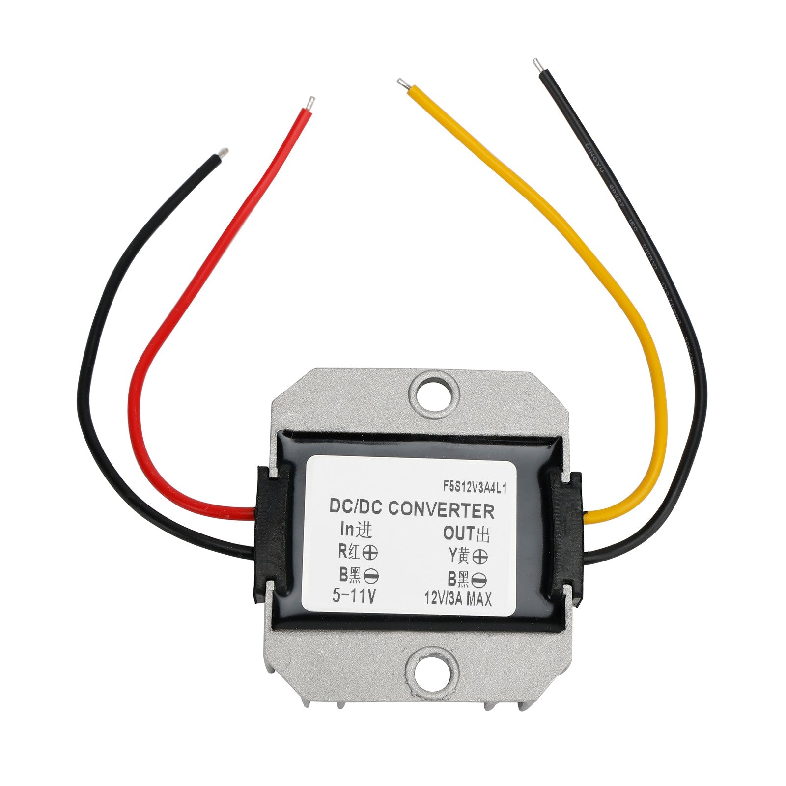 Waterproof DC/DC Converter Regulator 6V Step Up to 12V 3A 36W