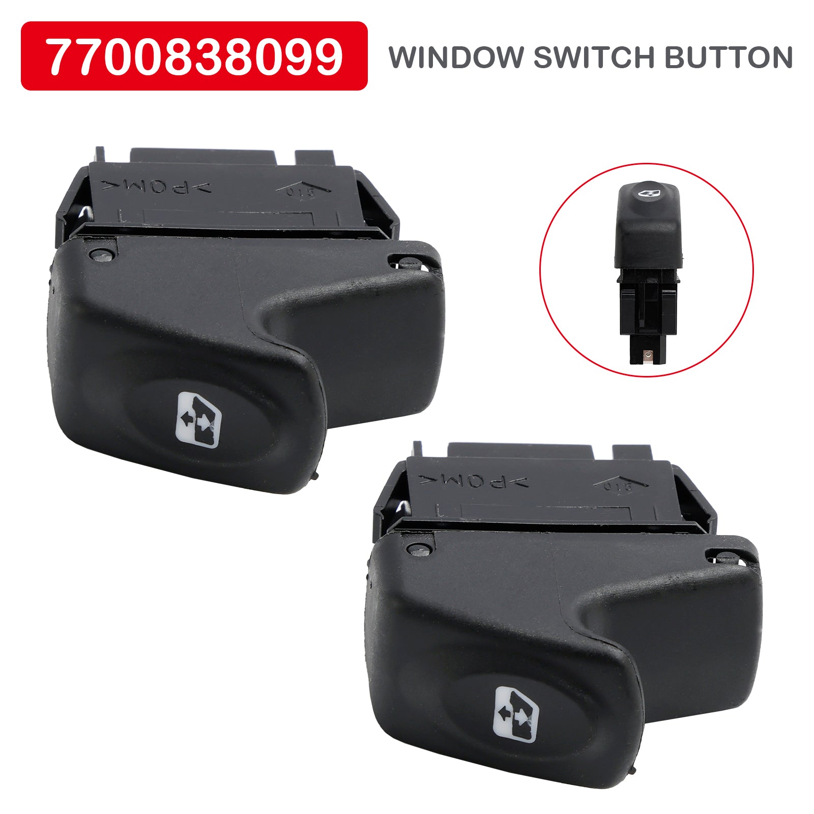 1999-2003 Renault Scenic I MKI MPV 2x Electric Window Control Switch Button 770083809 77008380979