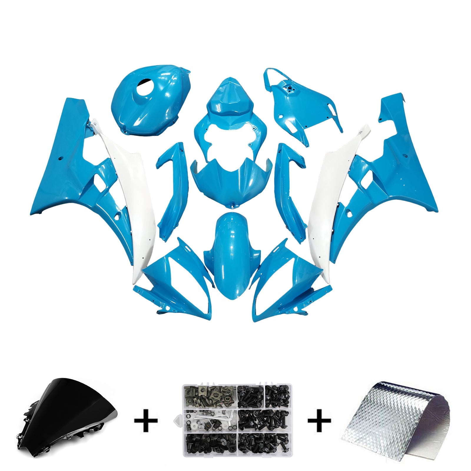 Injection Fairing Kit Bodywork Plastic ABS For Yamaha YZFR6 YZF-R6 2006-2007