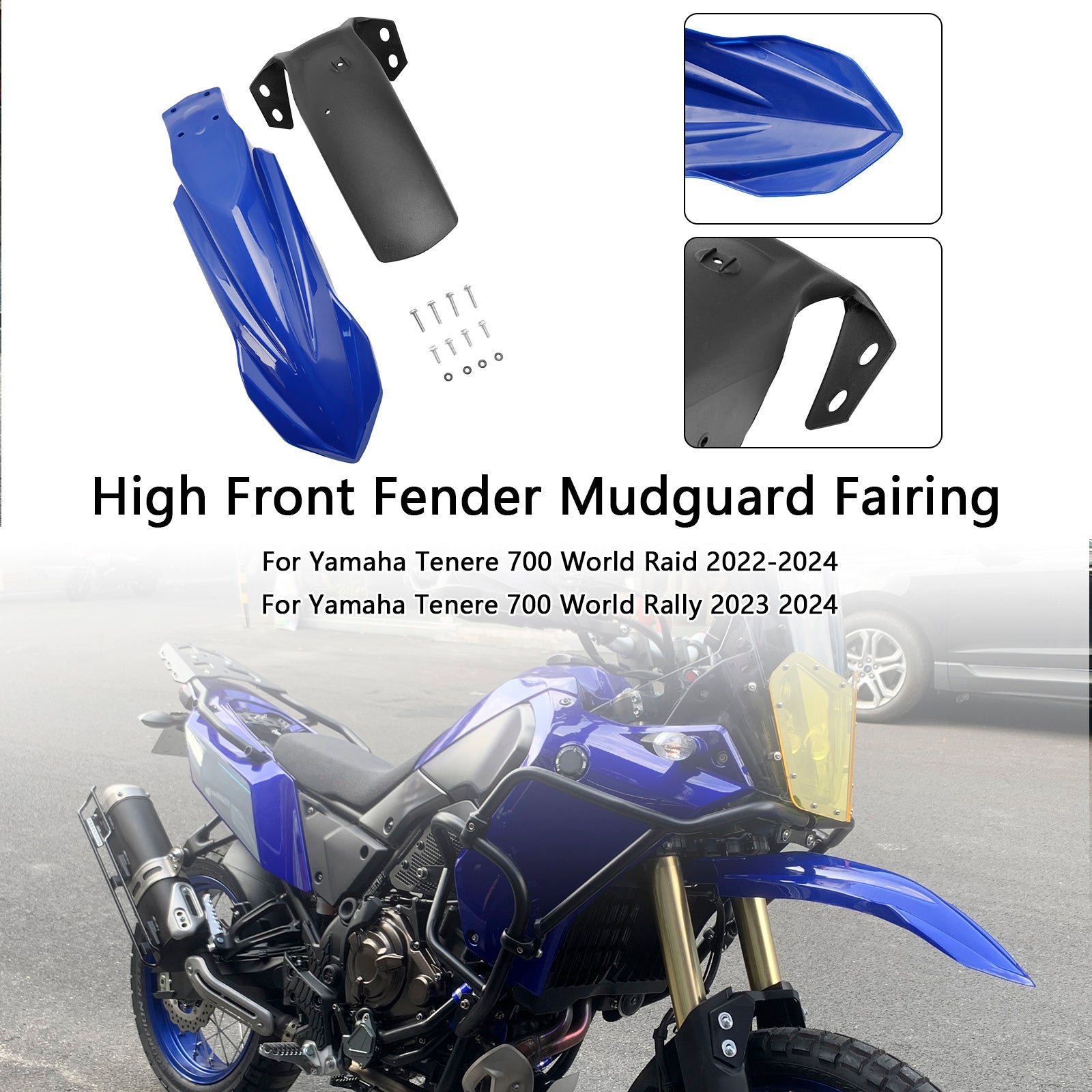 2020-2024 Yamaha Tenere 700 Rally High Front Fender Mudguard Fairing