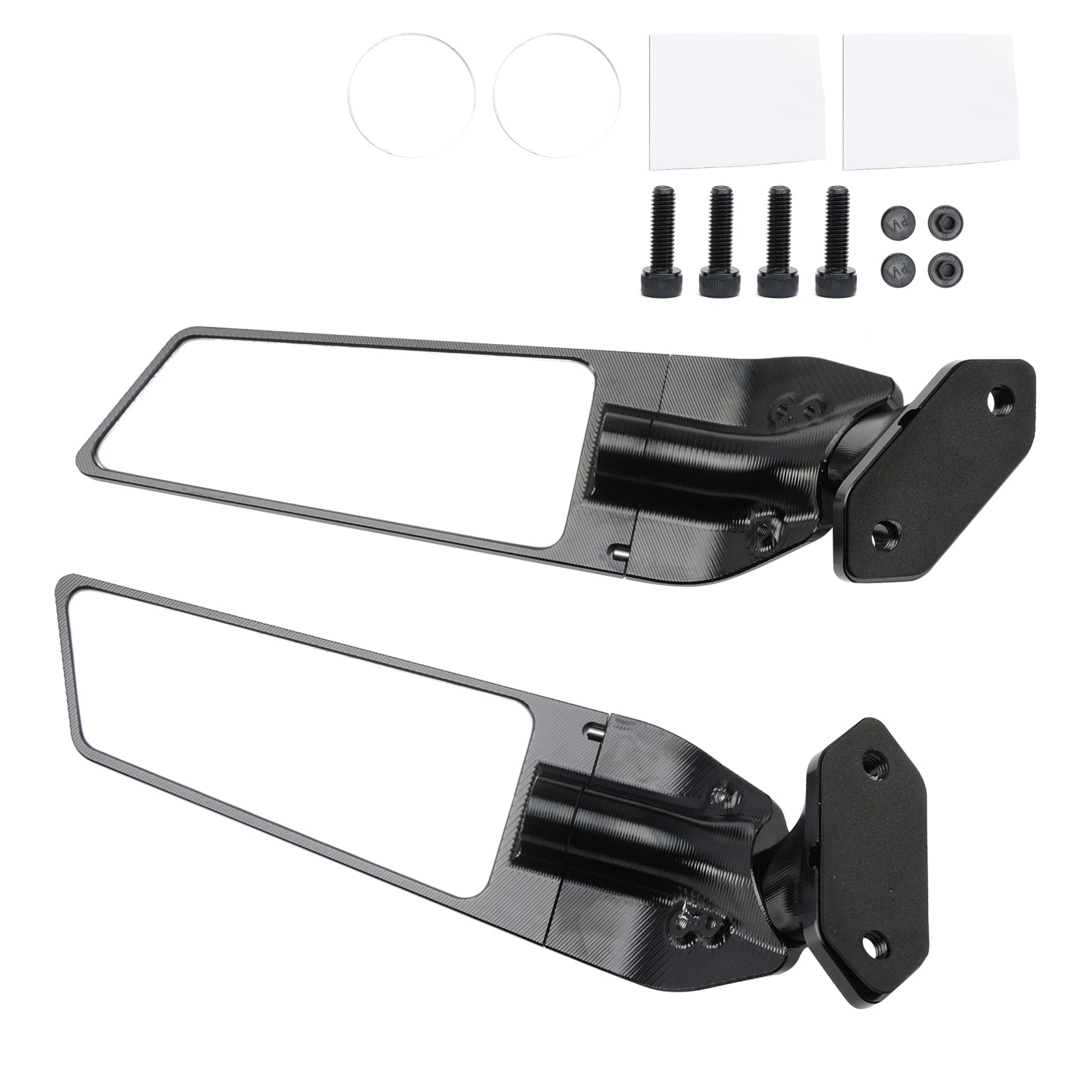 CNC Aluminum Winglet Mirror Wing Mirror For Kawasaki Ninja 400 650 2018-2024