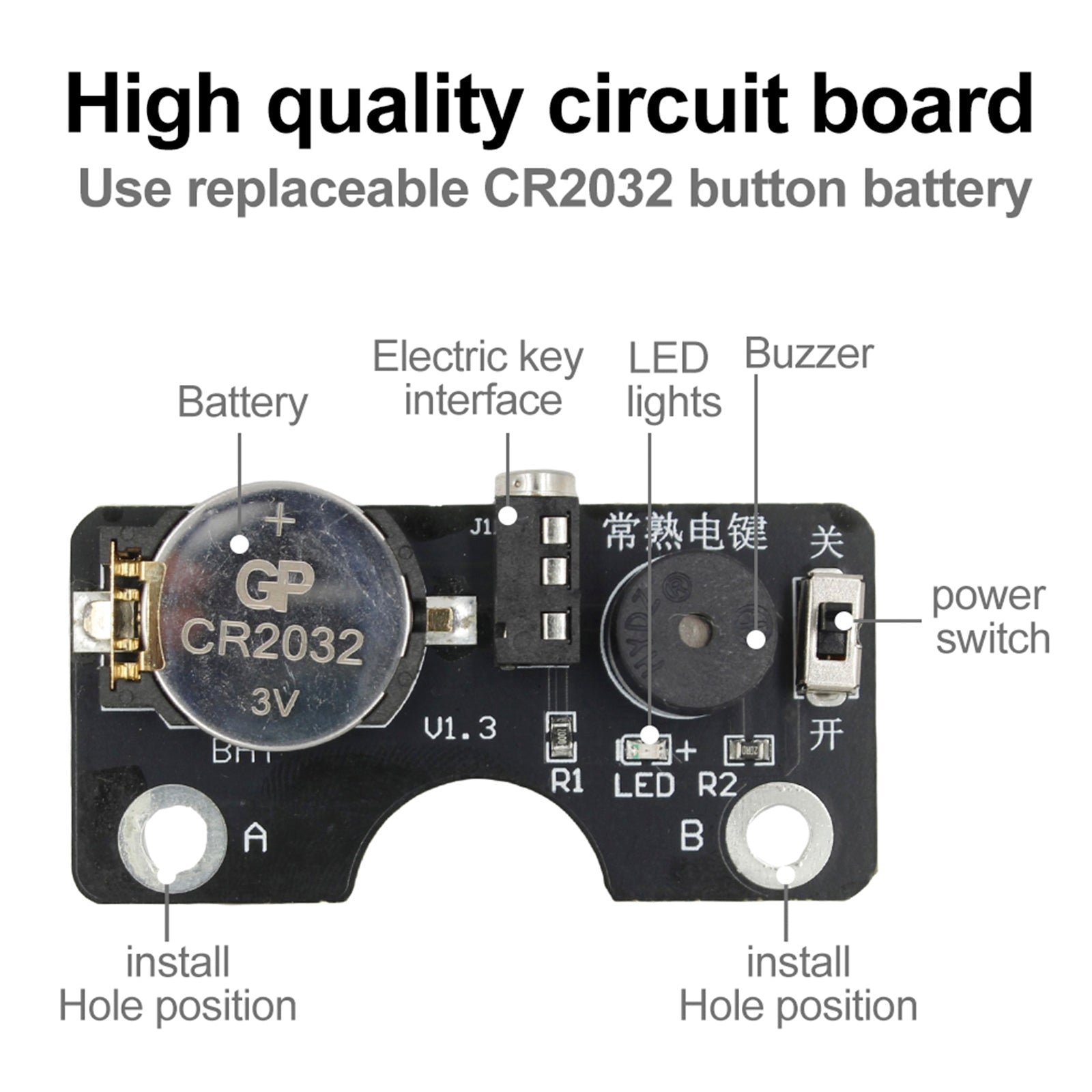 Morse Code CW Transmission Trainer Key Sound Light Circuit Board For Manual Key
