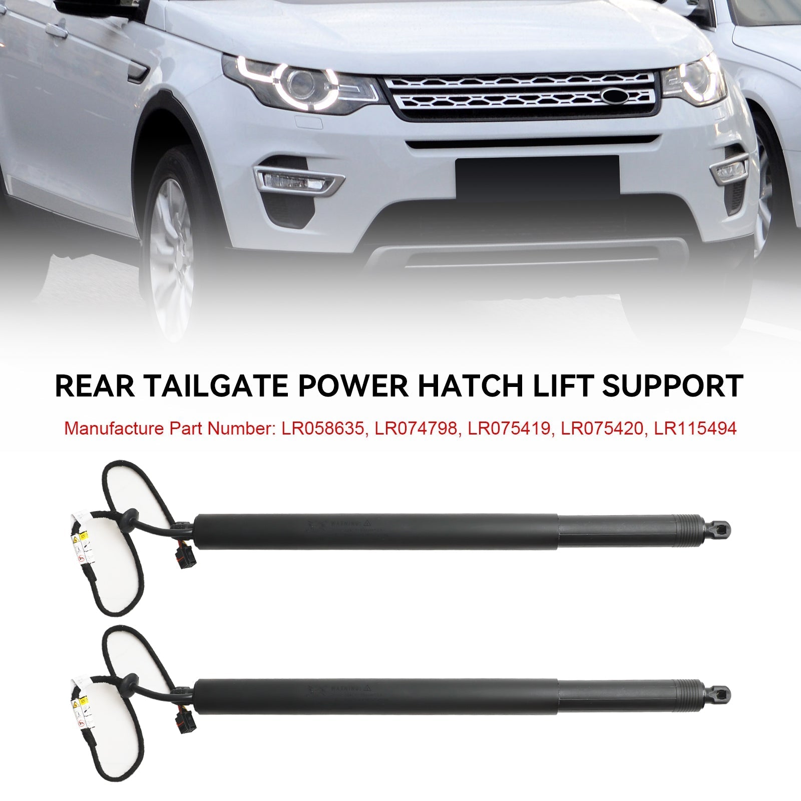 LR075420 2015-2019 Land Rover Discovery Sport 2PCS Electric Tailgate Strut