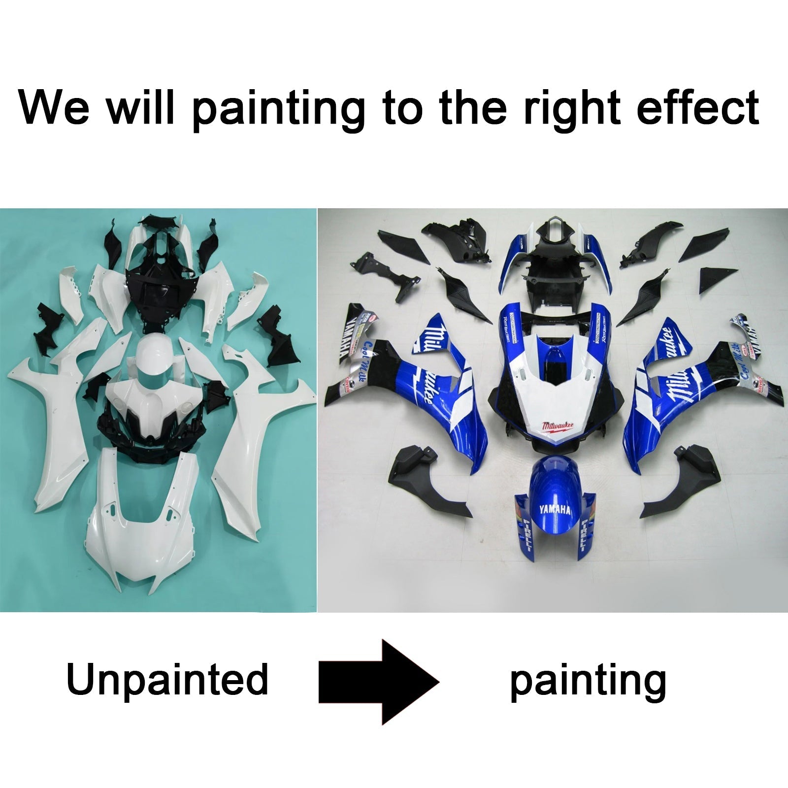 2020-2025 Yamaha YZF R1 Injection Fairing Kit Bodywork Plastic ABS #101