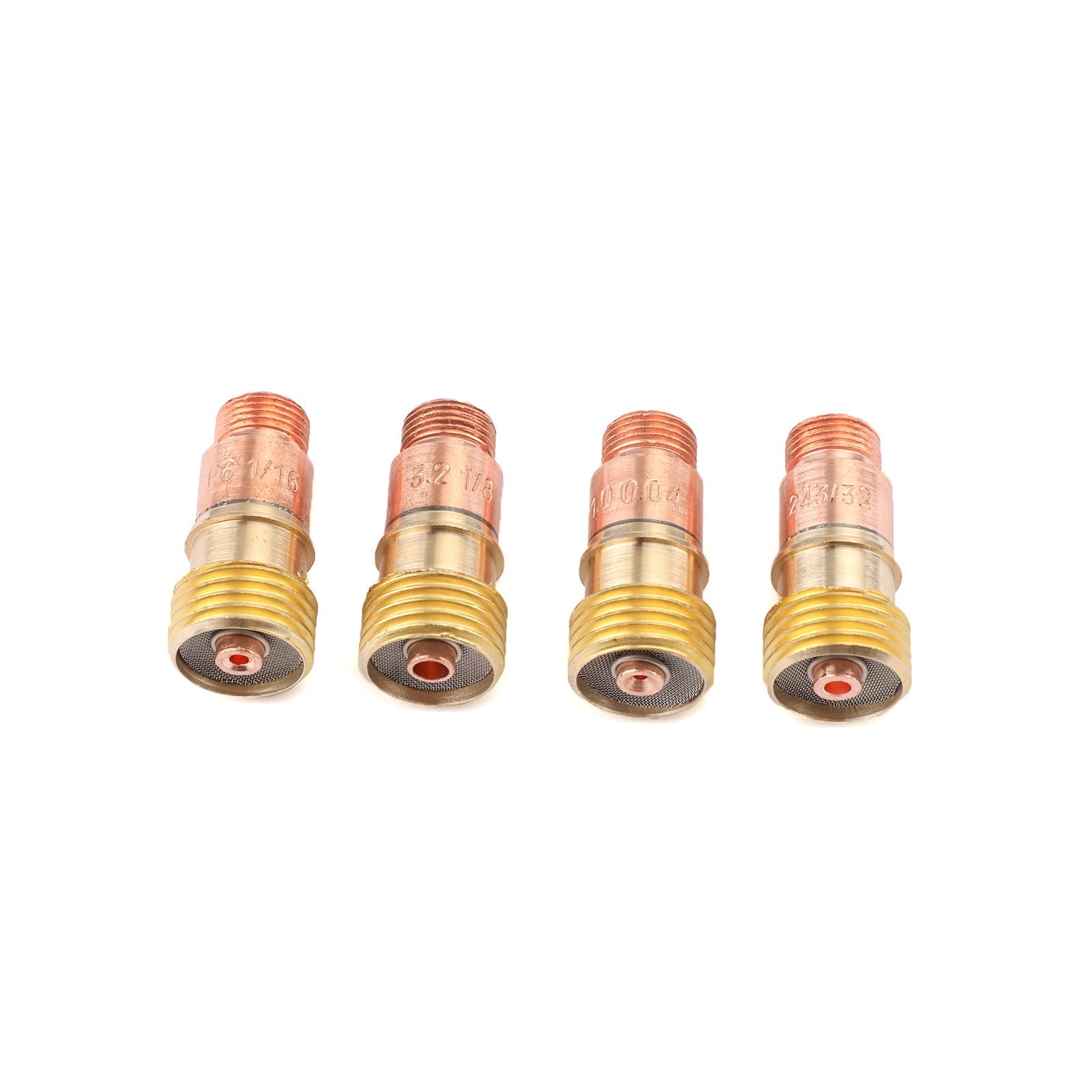 30Pcs TIG Welding Stubby Gas Lens Pyrex Cup Kit Fits For Tig WP-17/18/26 Torch