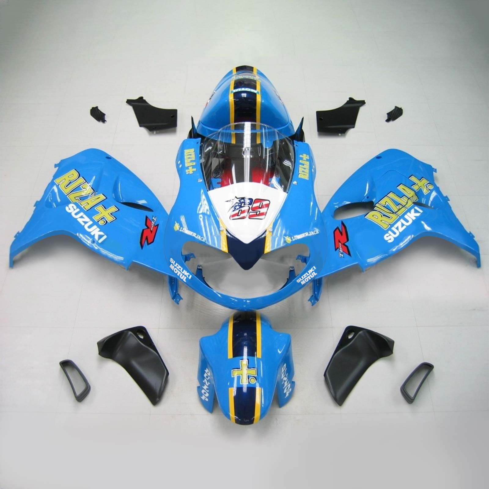 1998-2003 Suzuki TL1000R Amotopart Injection Fairing Kit Bodywork Plastic ABS #134