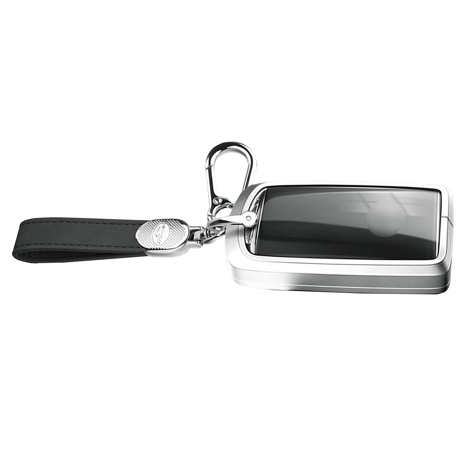 Aluminum Alloy TPU Silvery Car Key Case Cover With Buckle For Mazda CX-4 CX-5