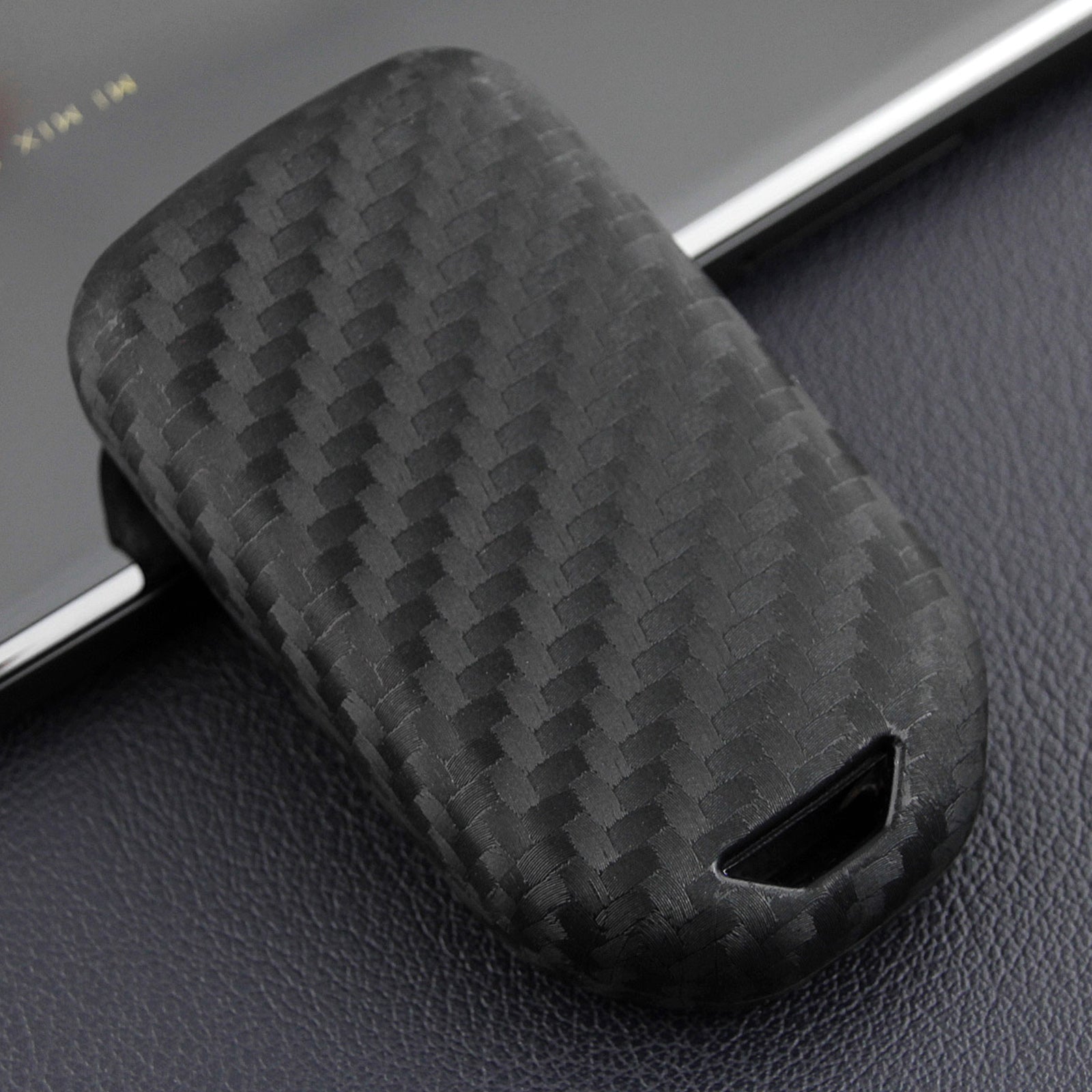 Leather Silicone Car Key Case Cover With Buckle For Honda