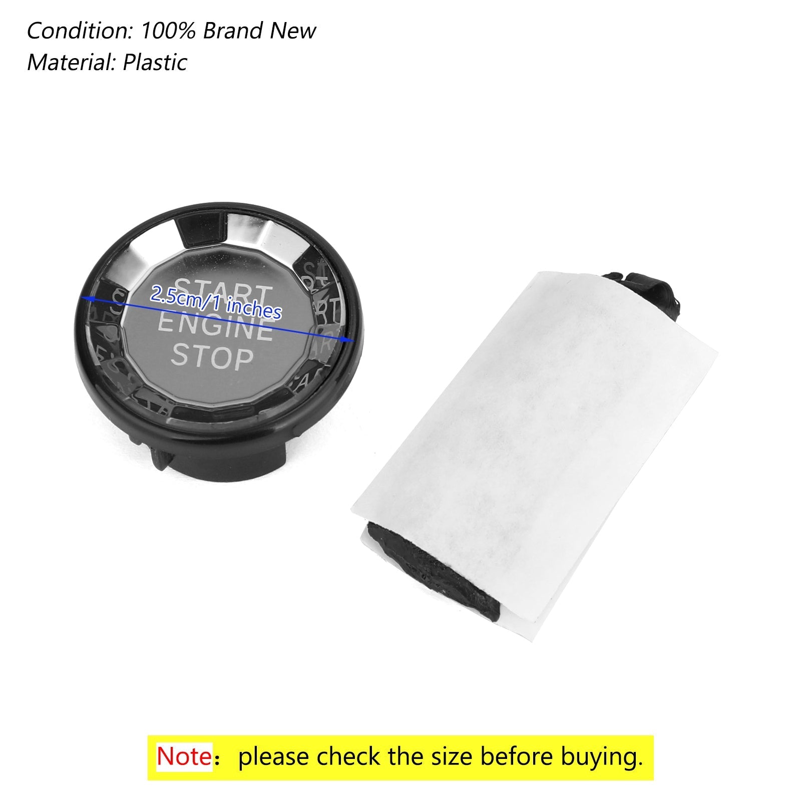 Engine Start Stop Push Button Knob Switch Decor Cover Fits For Jaguar XF XE F-Pace Generic