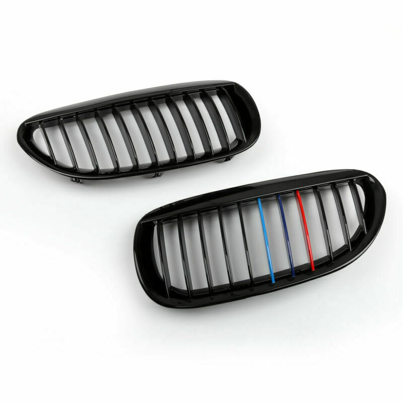2004-2010 BMW E63 Coupe/E64 Convertible /Fit 645ci 650i and M6 Gloss Black M Color Grille Generic