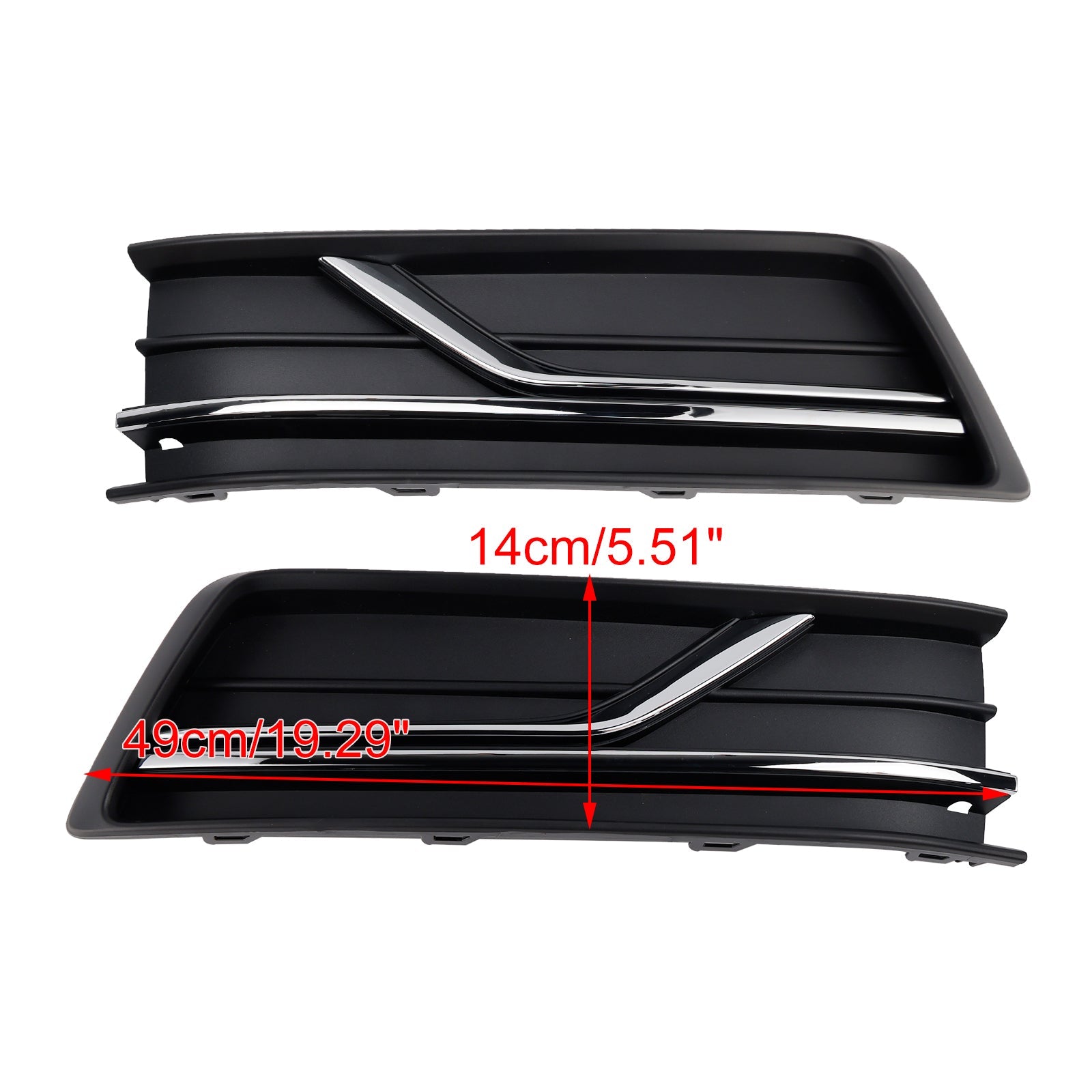 Front Left and Right Side Fog Light Cover Fit Volkswagen Passat B8 2016-2018