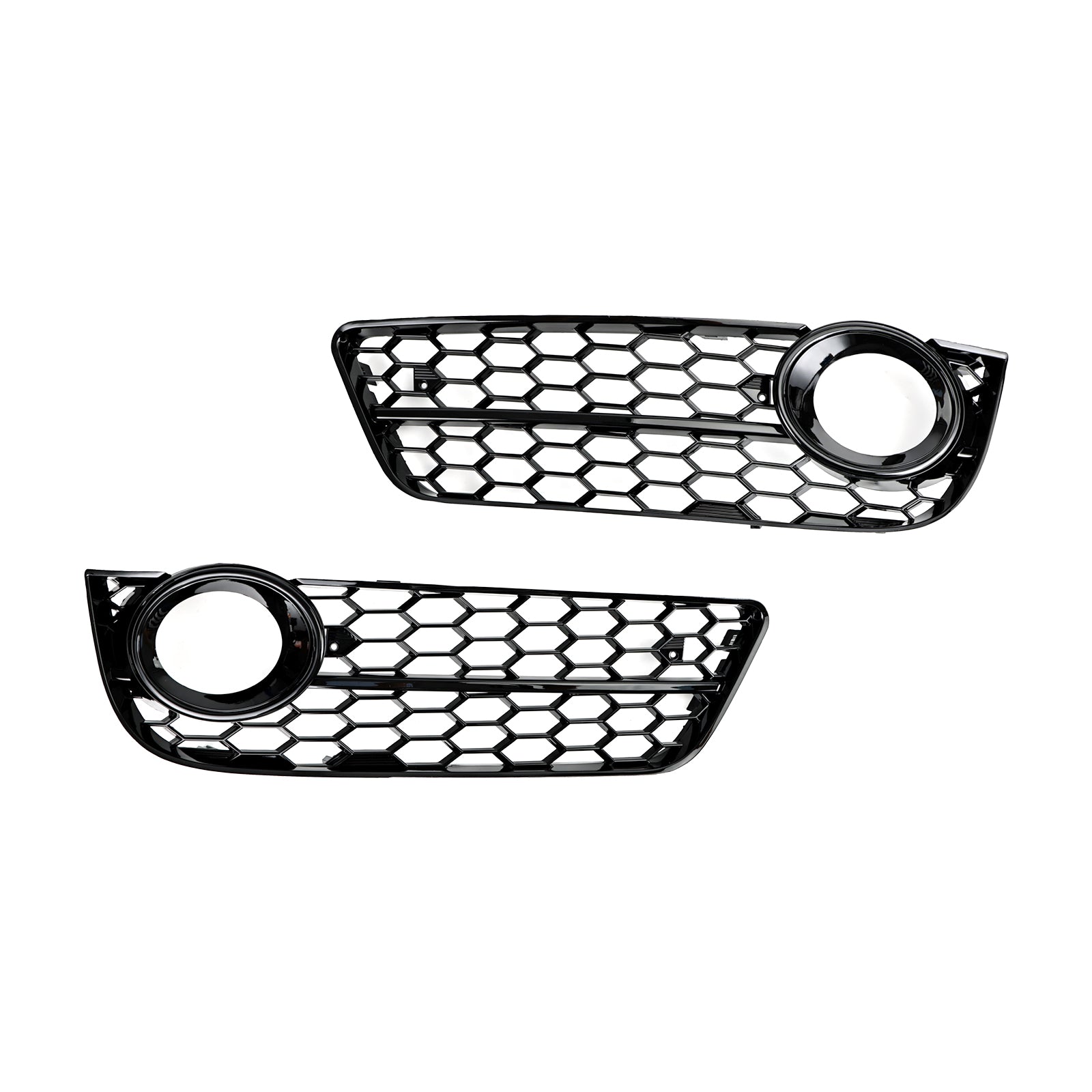 2007-2011 Audi A5 Pair Honeycomb Front Fog Lamp Cover Grille Grill 1522024