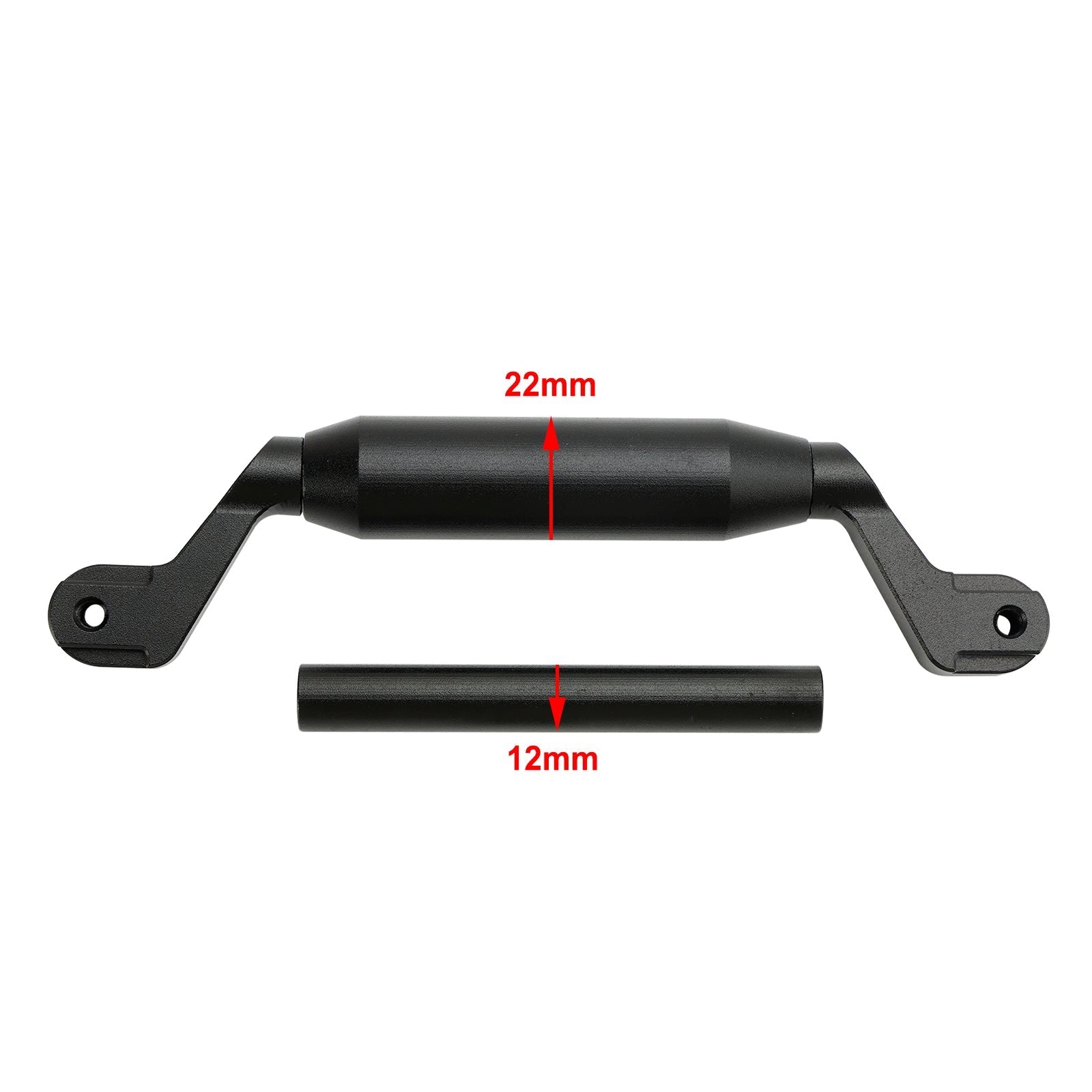 2022-2023 Triumph Tiger 1200 Navigation Bracket Phone Gps Bracket Extension Black