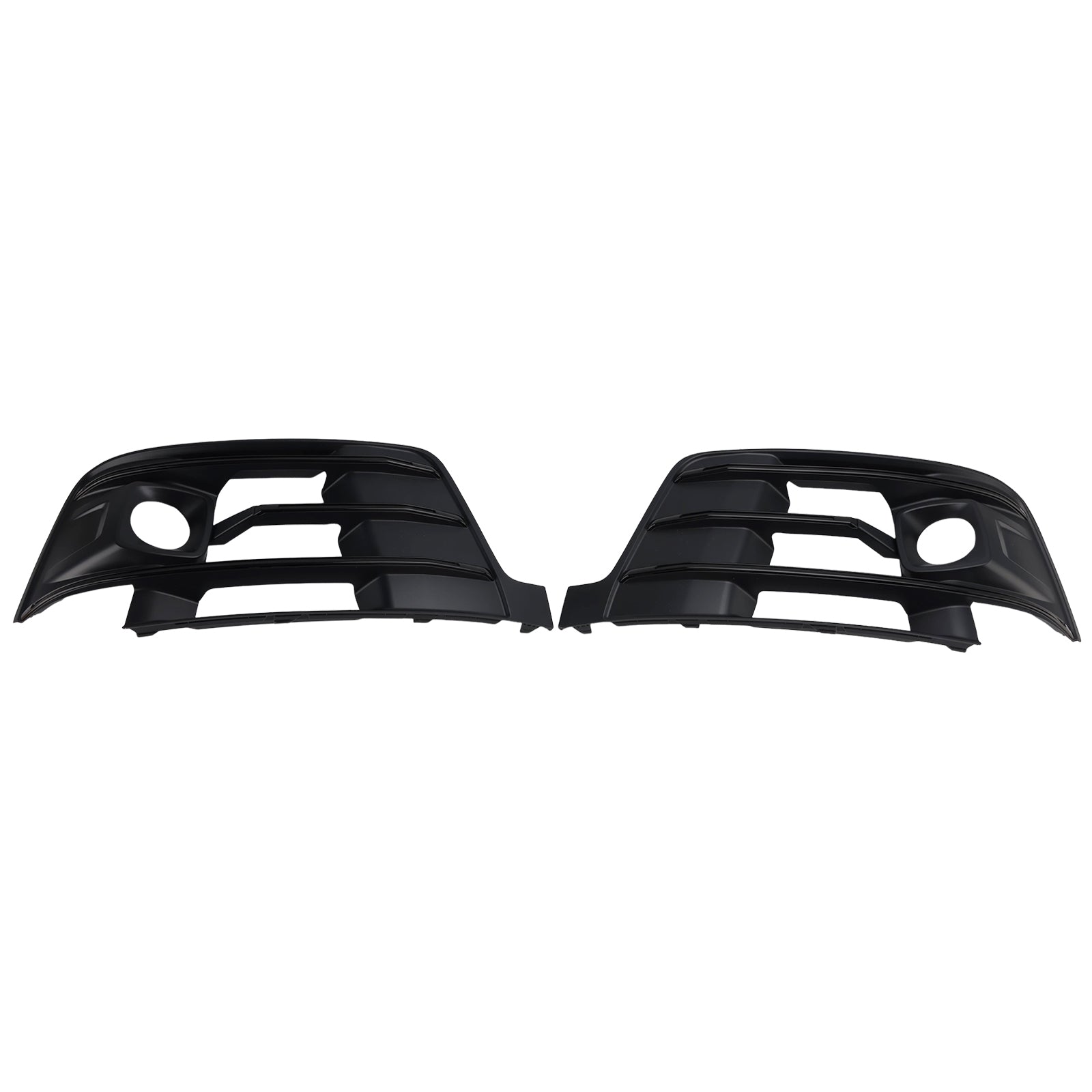 2016-2019 Fit Audi Q7 2PCS Front Bumper Fog Light Grille Cover 4M0807681E