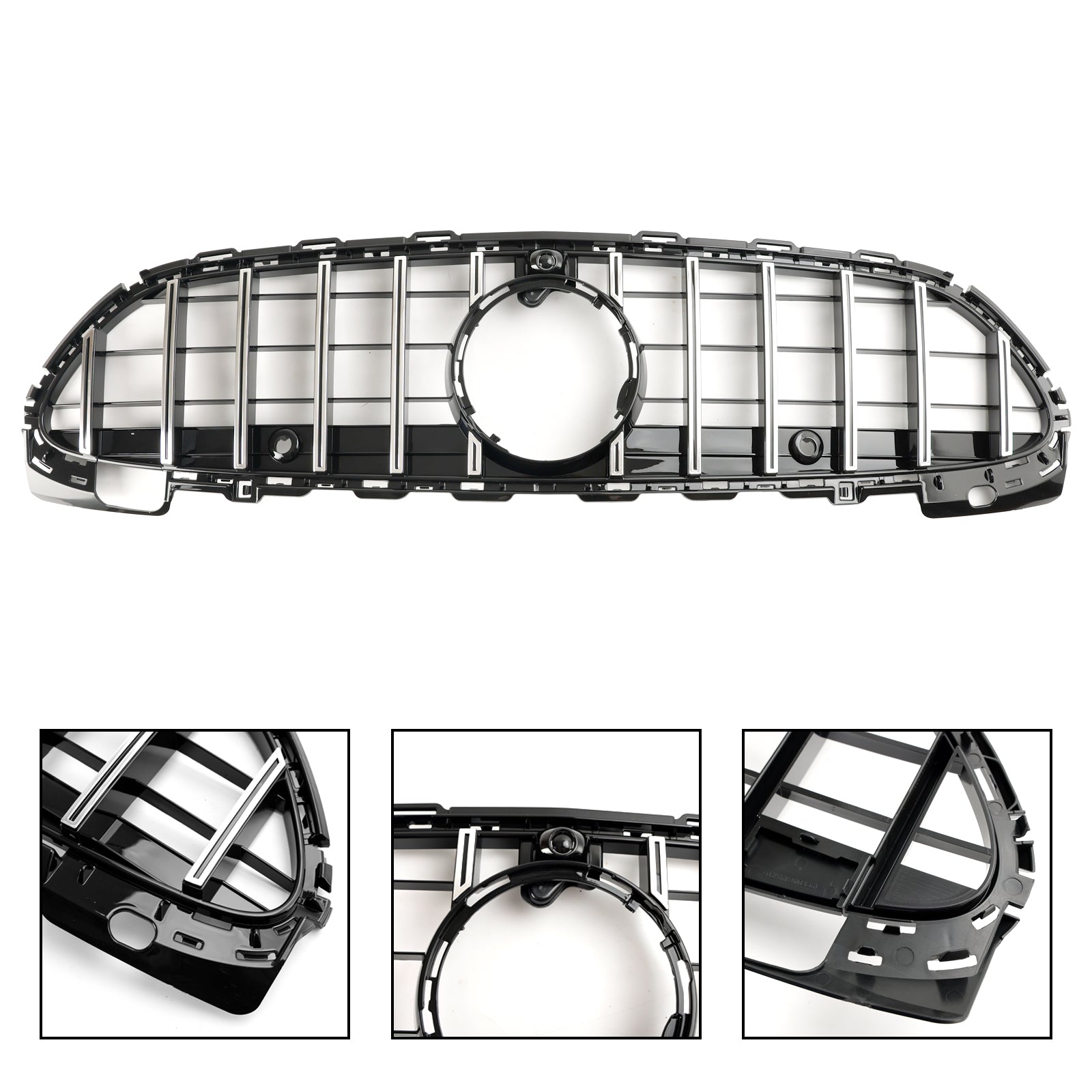 2022-2023 Mercedes Benz W206 GTR Style Front Bumper Grille Grill W/Camera